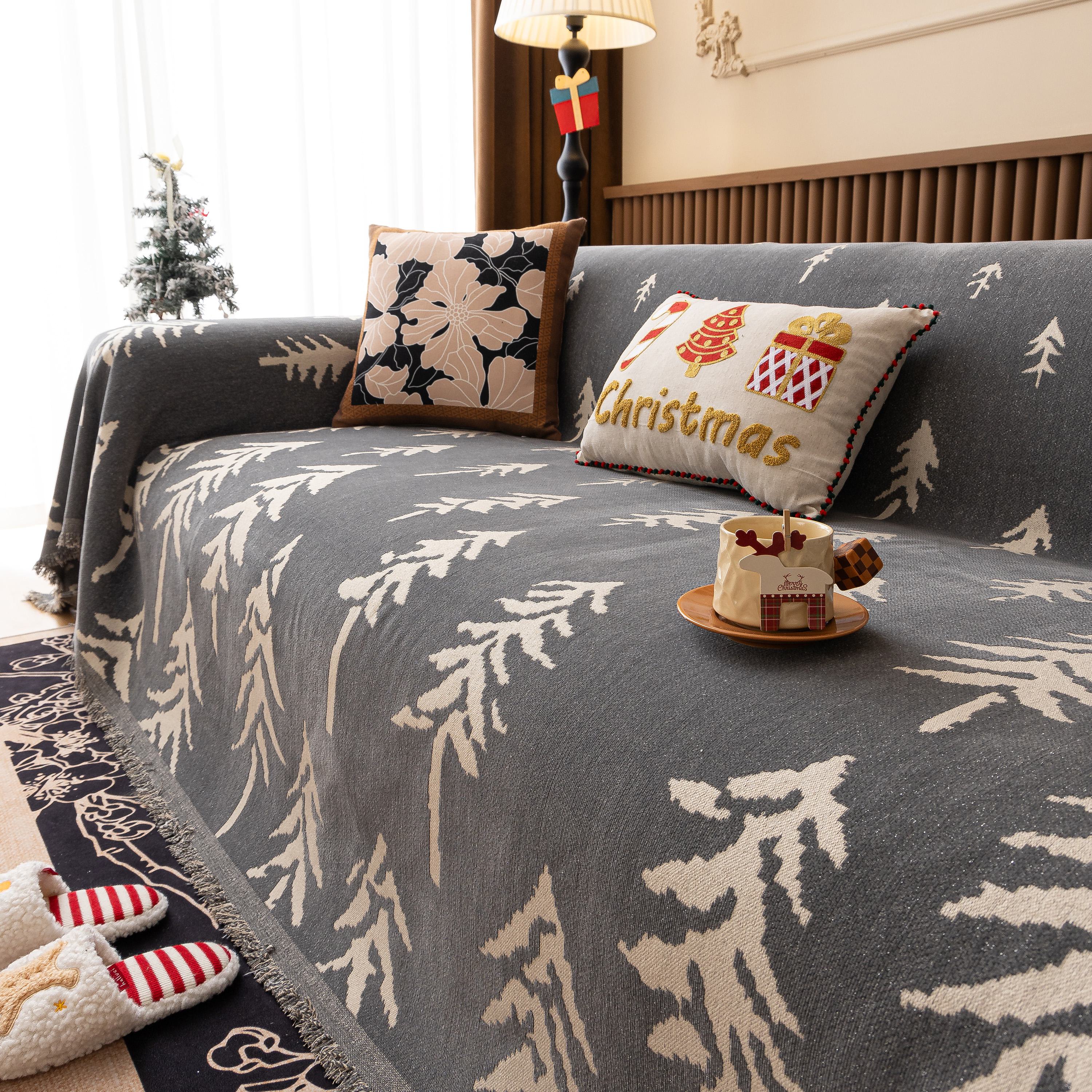 Modern Couch Covers For Couches Large Decorative Throw Blanket With Tassels For Couch