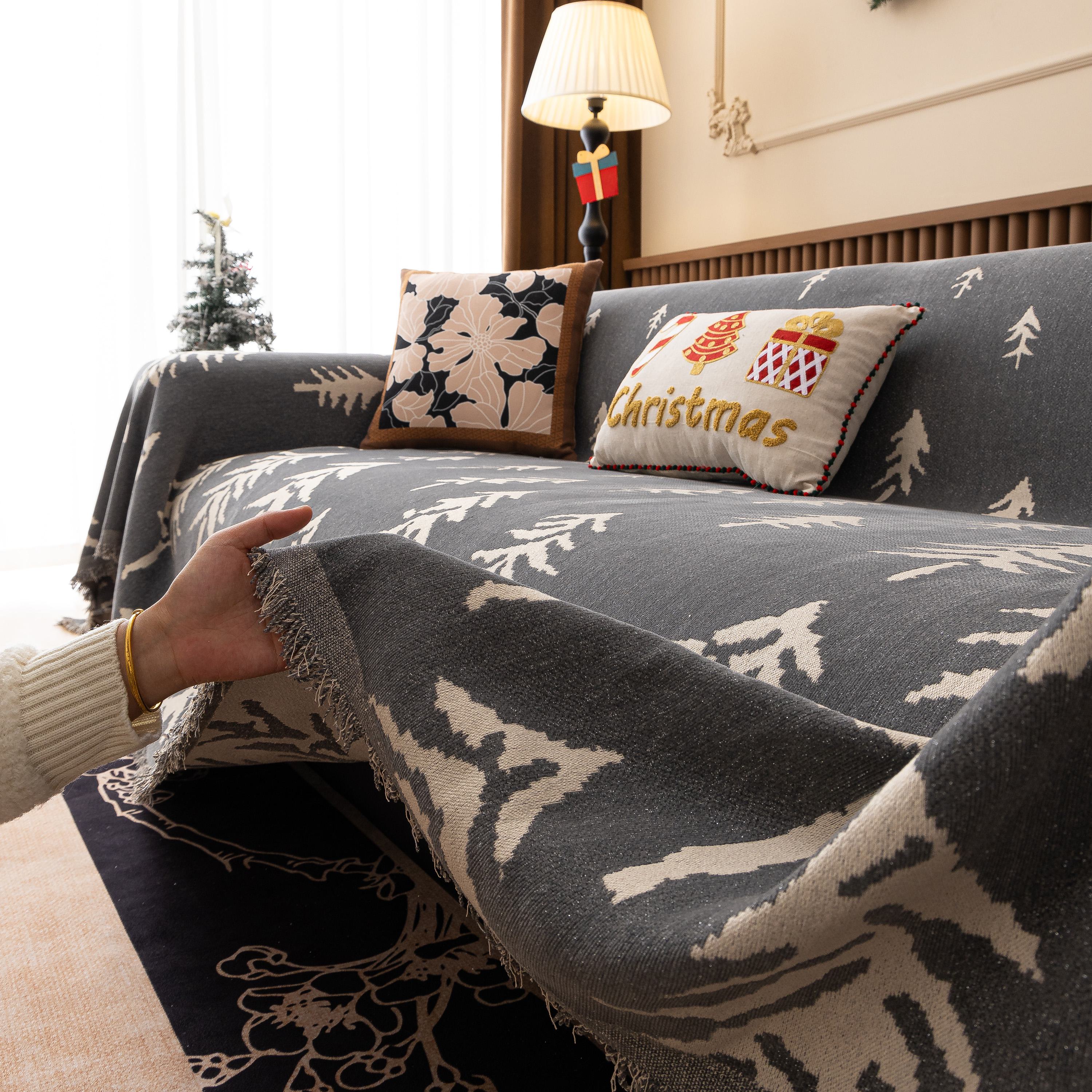 Modern Couch Covers For Couches Large Decorative Throw Blanket With Tassels For Couch