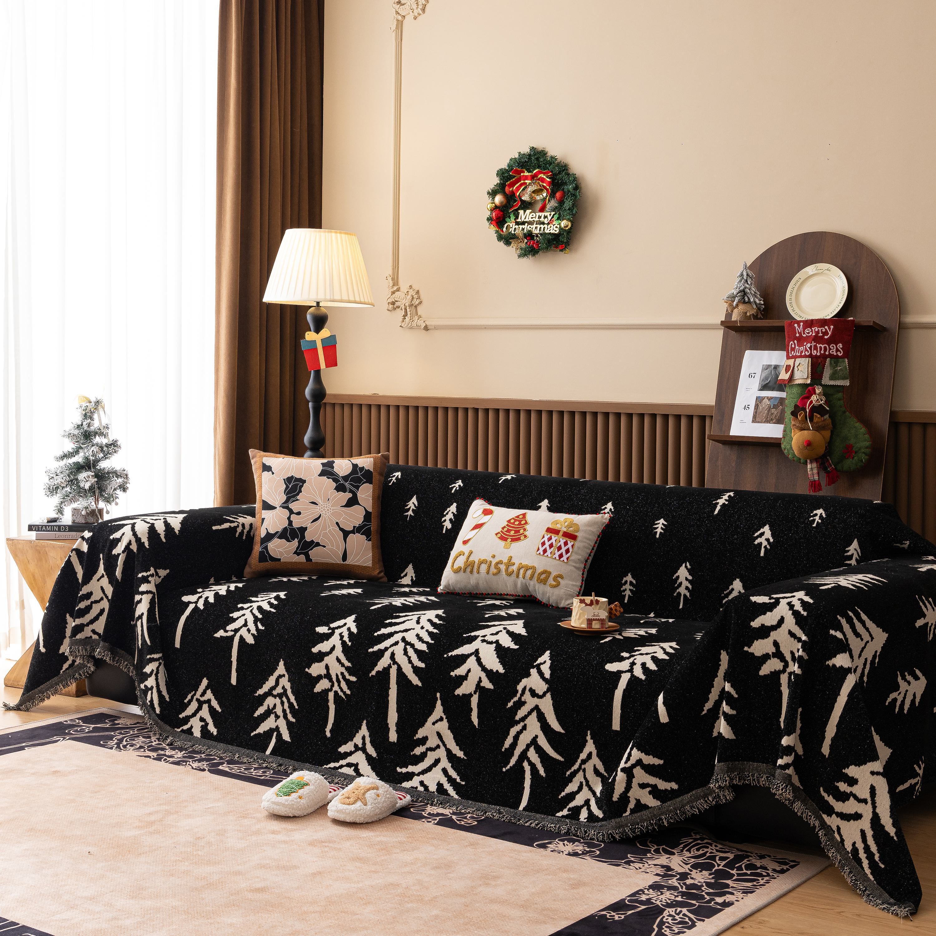 Modern Couch Covers For Couches Large Decorative Throw Blanket With Tassels For Couch