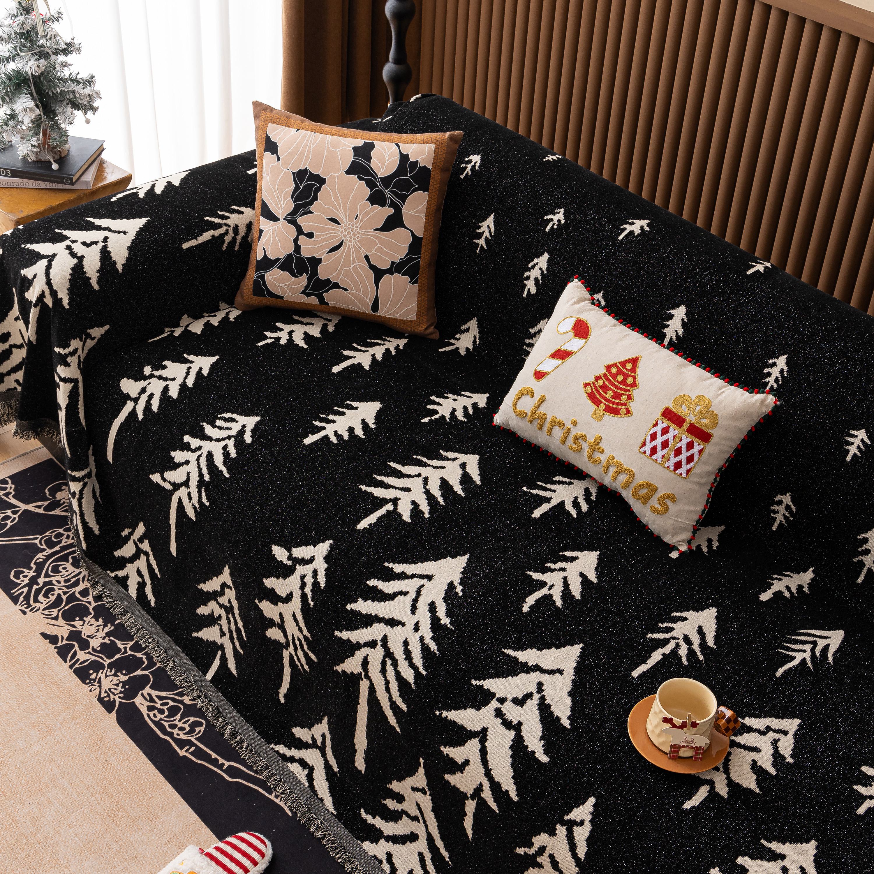 Modern Couch Covers For Couches Large Decorative Throw Blanket With Tassels For Couch