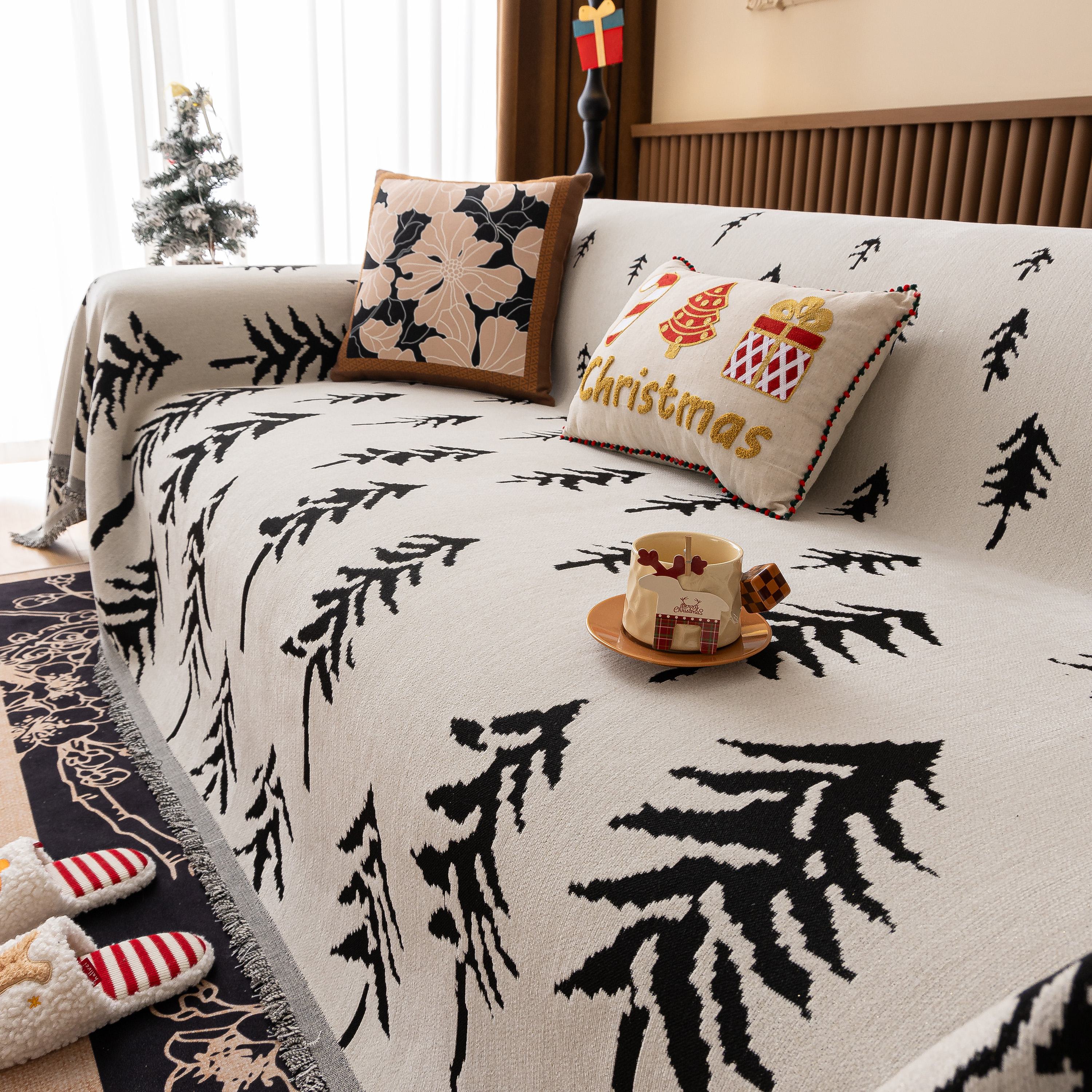 Modern Couch Covers For Couches Large Decorative Throw Blanket With Tassels For Couch