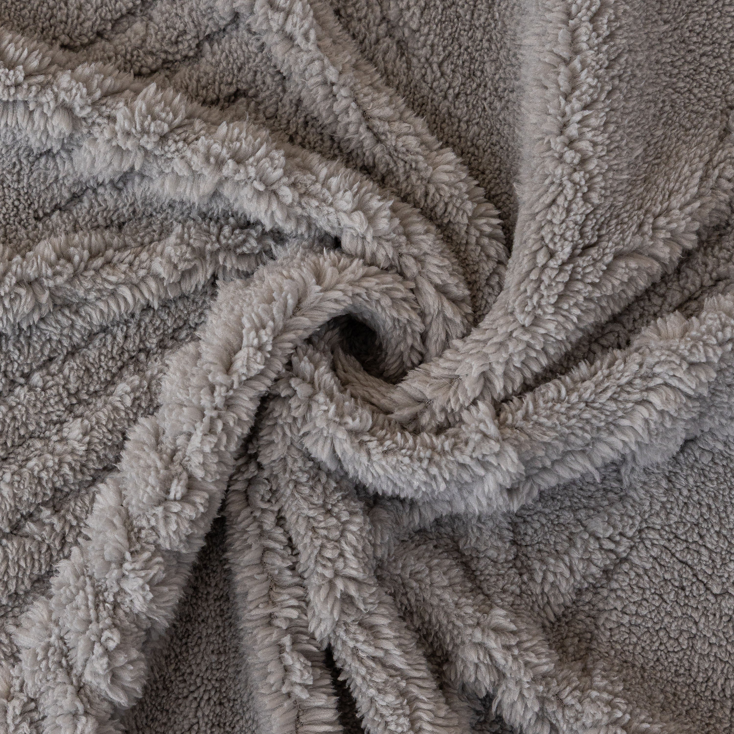 Plush Fleece Sofa Cover With 3d Cable Knit Texture Soft Cozy Warm Sofa Throw Blanket