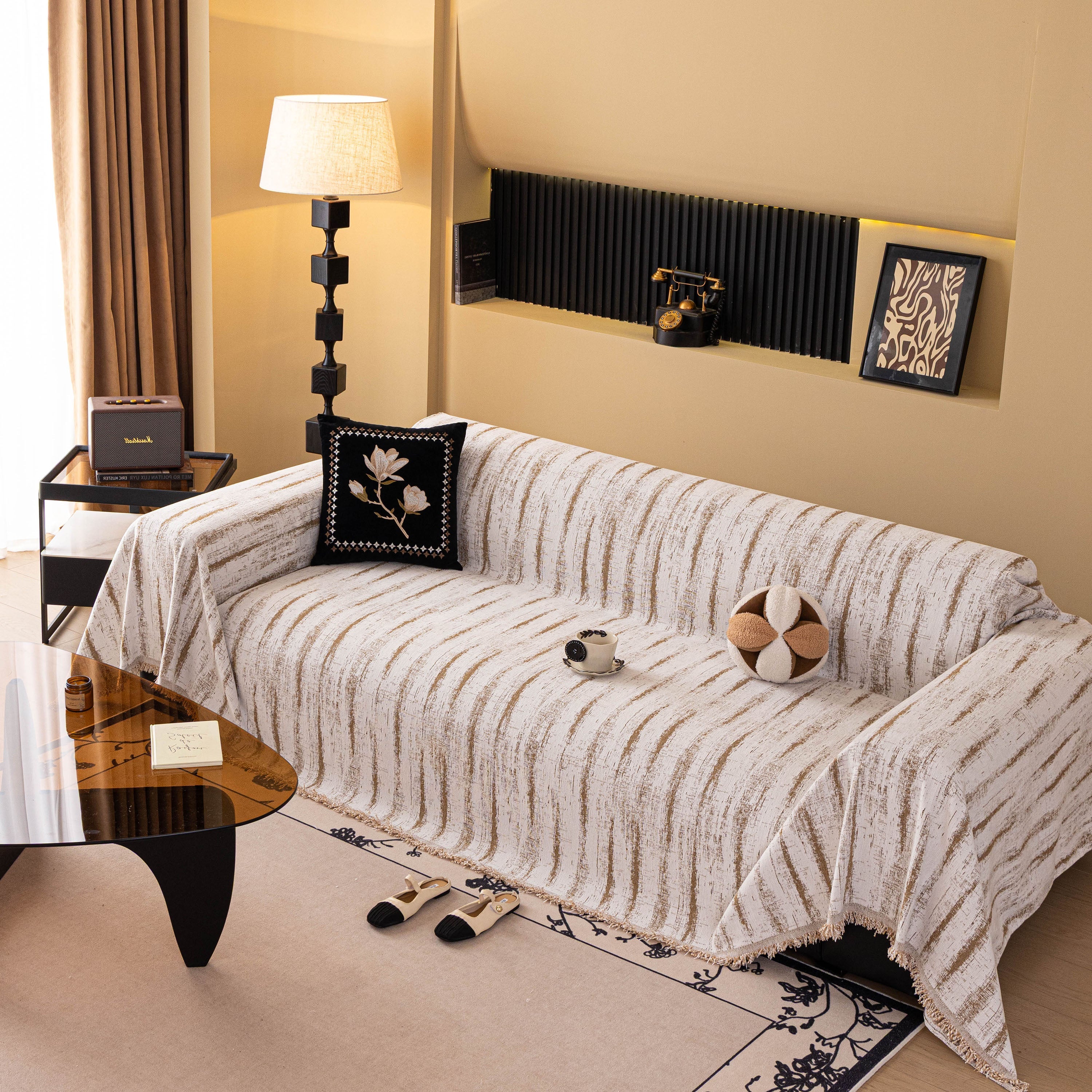 Chenille Oversized Throws For Couches, Washable And Durable Sofa Slipcover For Pets