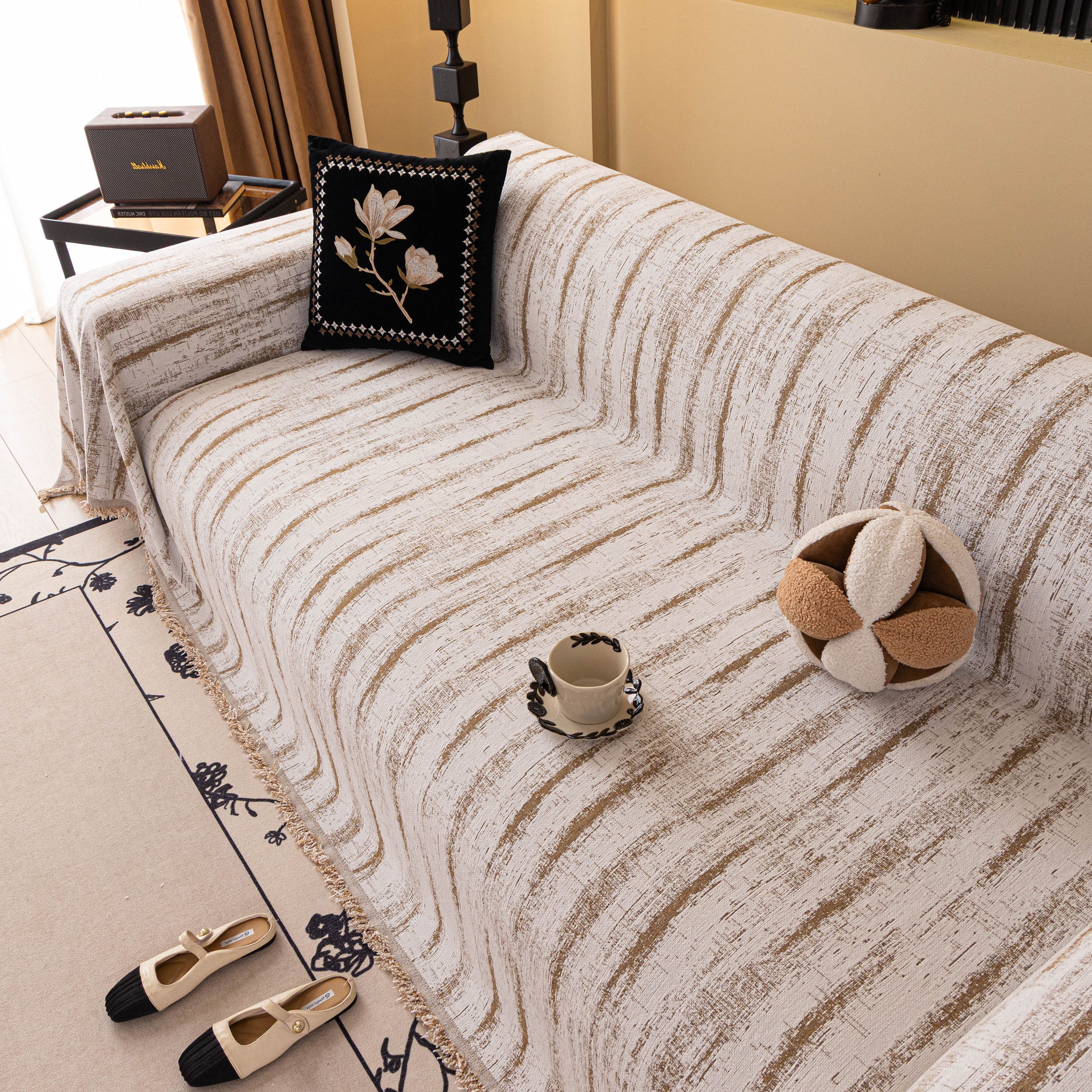 Chenille Oversized Throws For Couches, Washable And Durable Sofa Slipcover For Pets