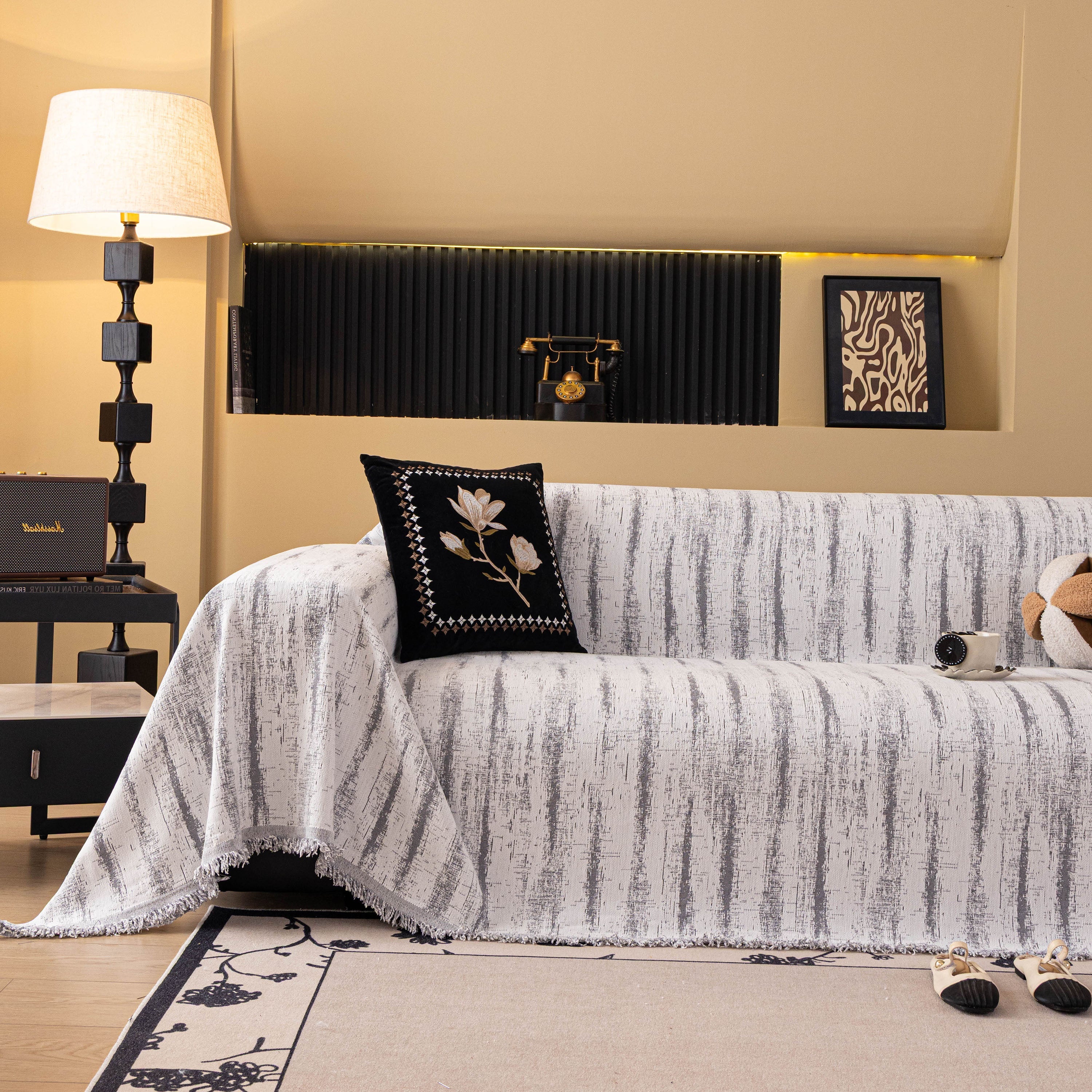 Chenille Oversized Throws For Couches, Washable And Durable Sofa Slipcover For Pets