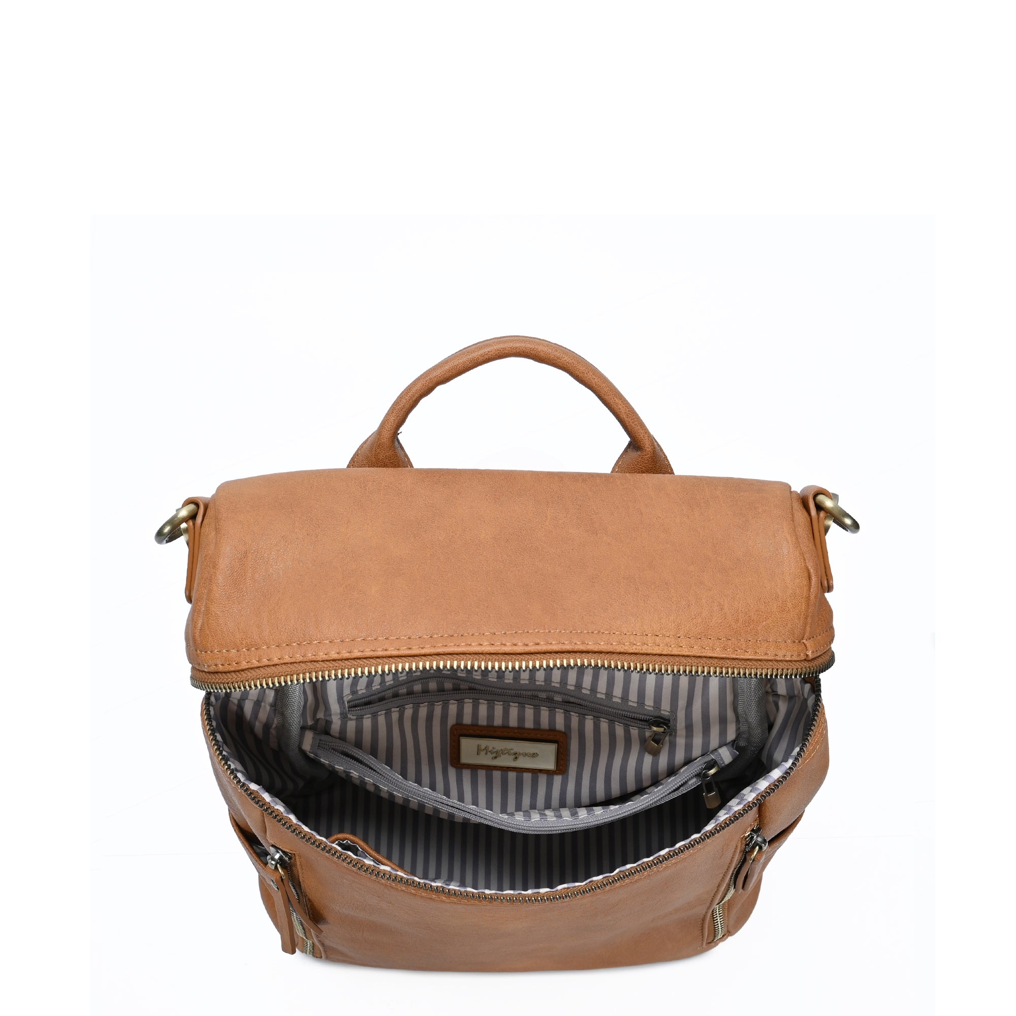Sienna Utilitarian Shoulder Backpack Purse