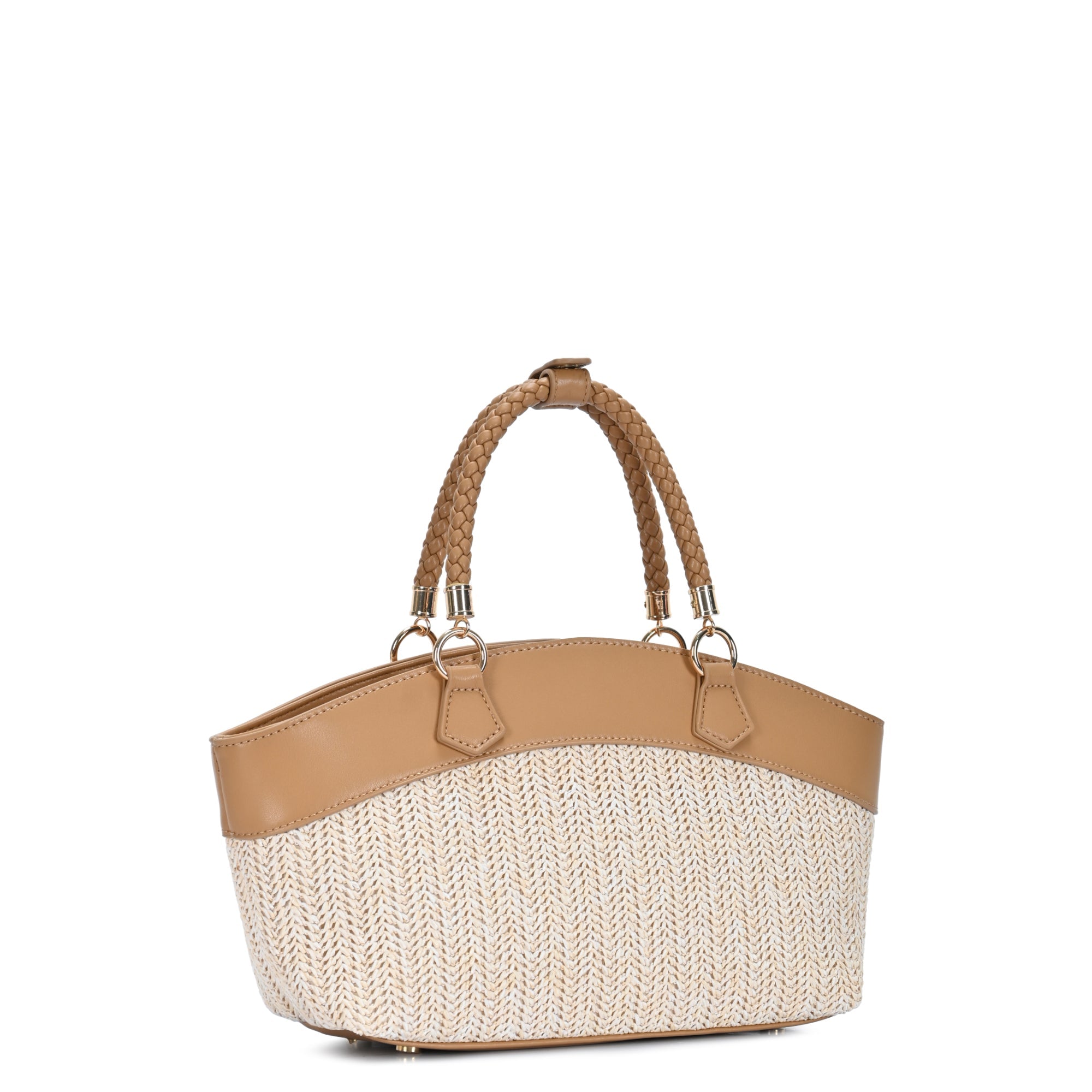 Nora Straw Winged Satchel