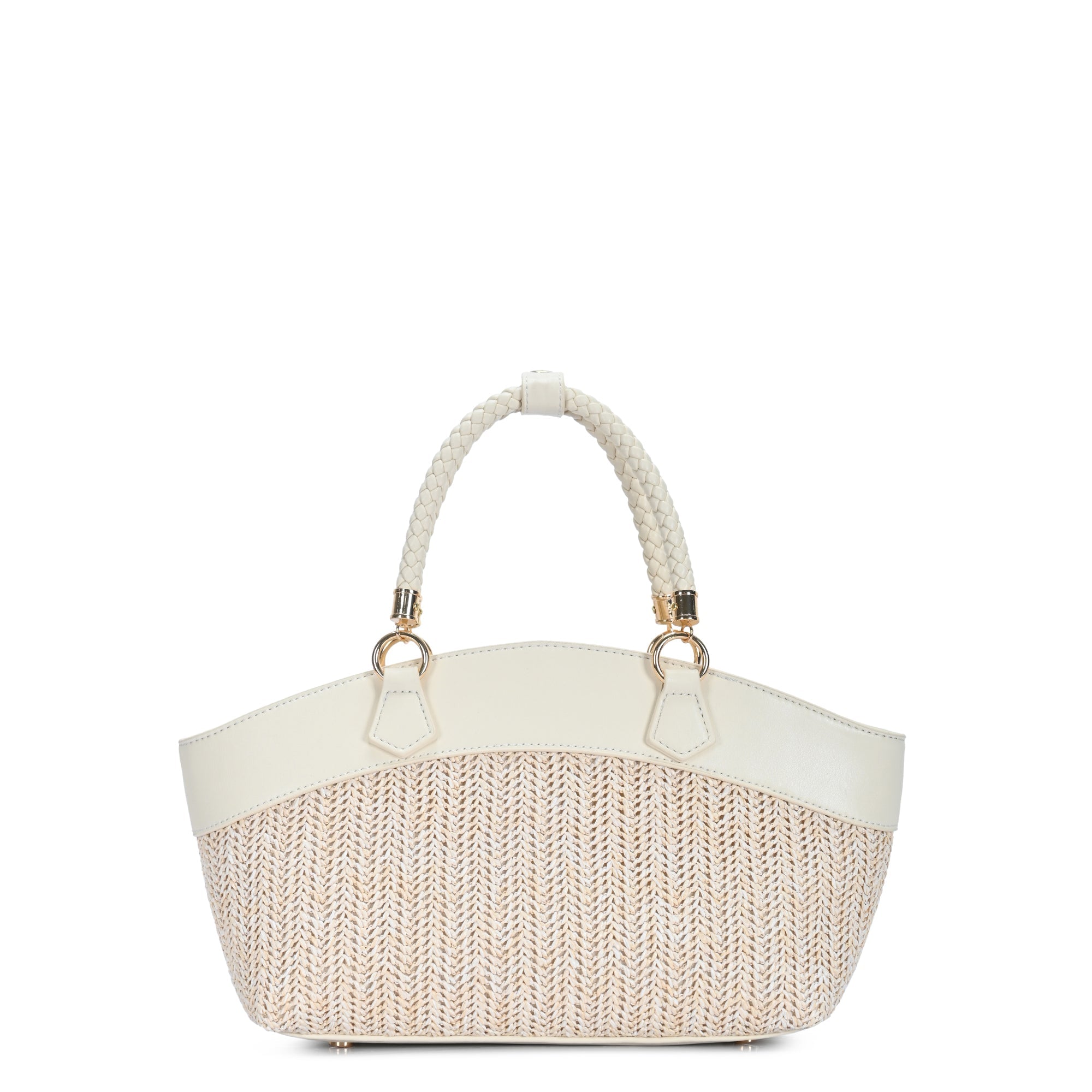 Nora Straw Winged Satchel