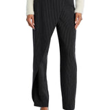 Lucy Paris Striped Asymmetrical Pants Charcoal