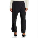 Lucy Paris Striped Asymmetrical Pants Charcoal