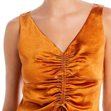 Lucy Paris Gathered Top Gold