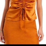 Lucy Paris Gathered Top Gold
