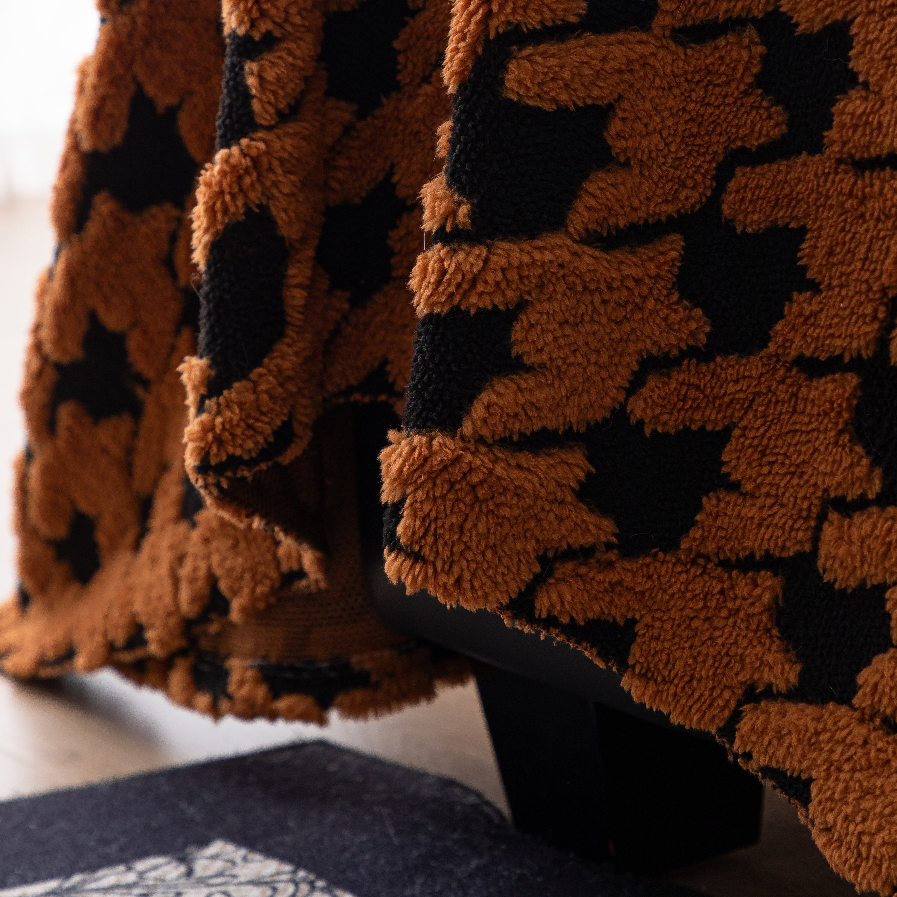 Jacquard Fleece Houndstooth Warm Cozy Couch Cover Blanket Decorative Throws For Sofas