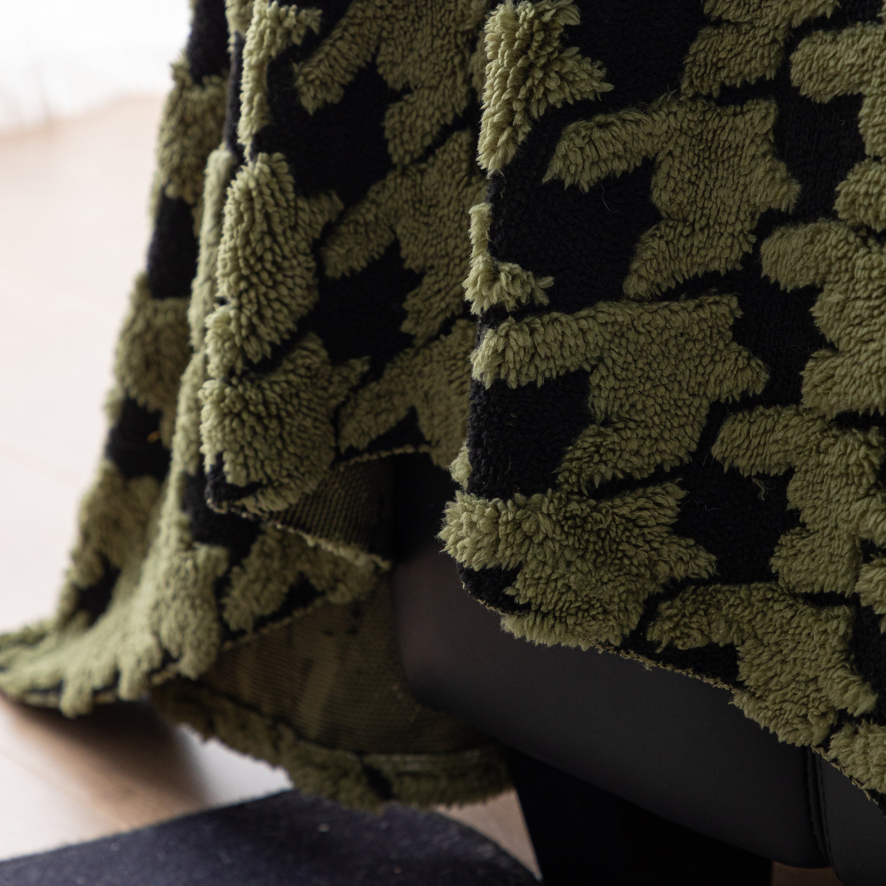 Jacquard Fleece Houndstooth Warm Cozy Couch Cover Blanket Decorative Throws For Sofas