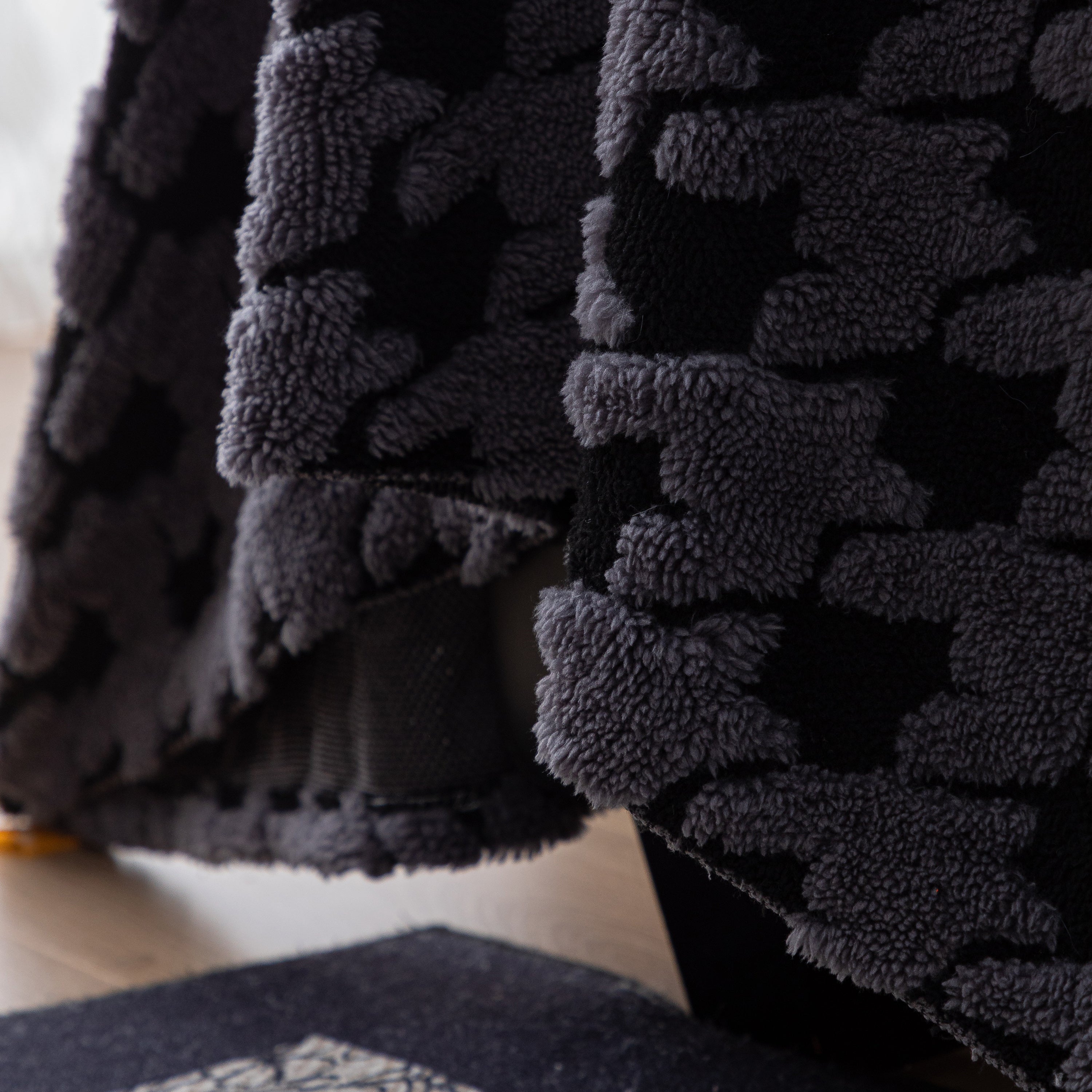 Jacquard Fleece Houndstooth Warm Cozy Couch Cover Blanket Decorative Throws For Sofas