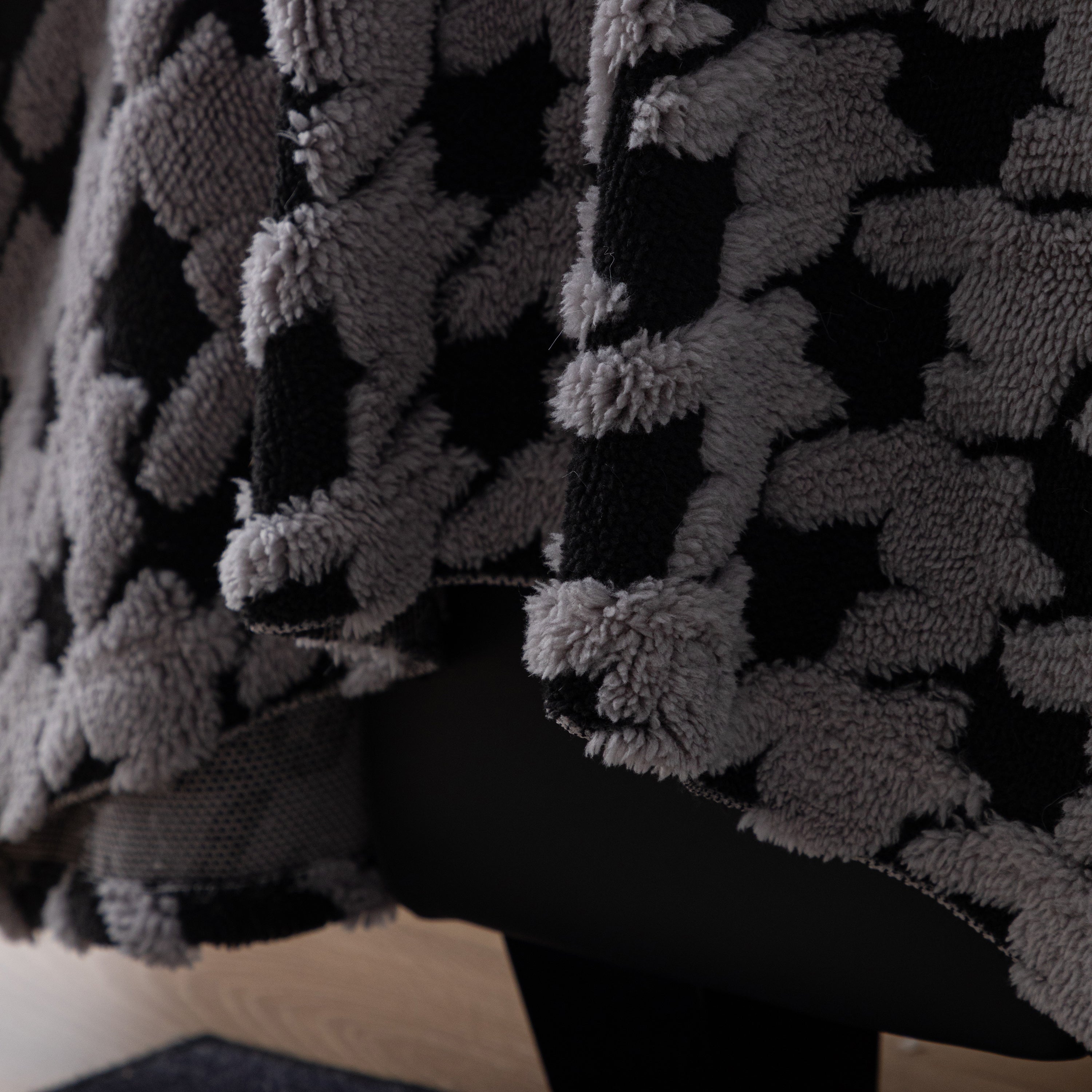 Jacquard Fleece Houndstooth Warm Cozy Couch Cover Blanket Decorative Throws For Sofas