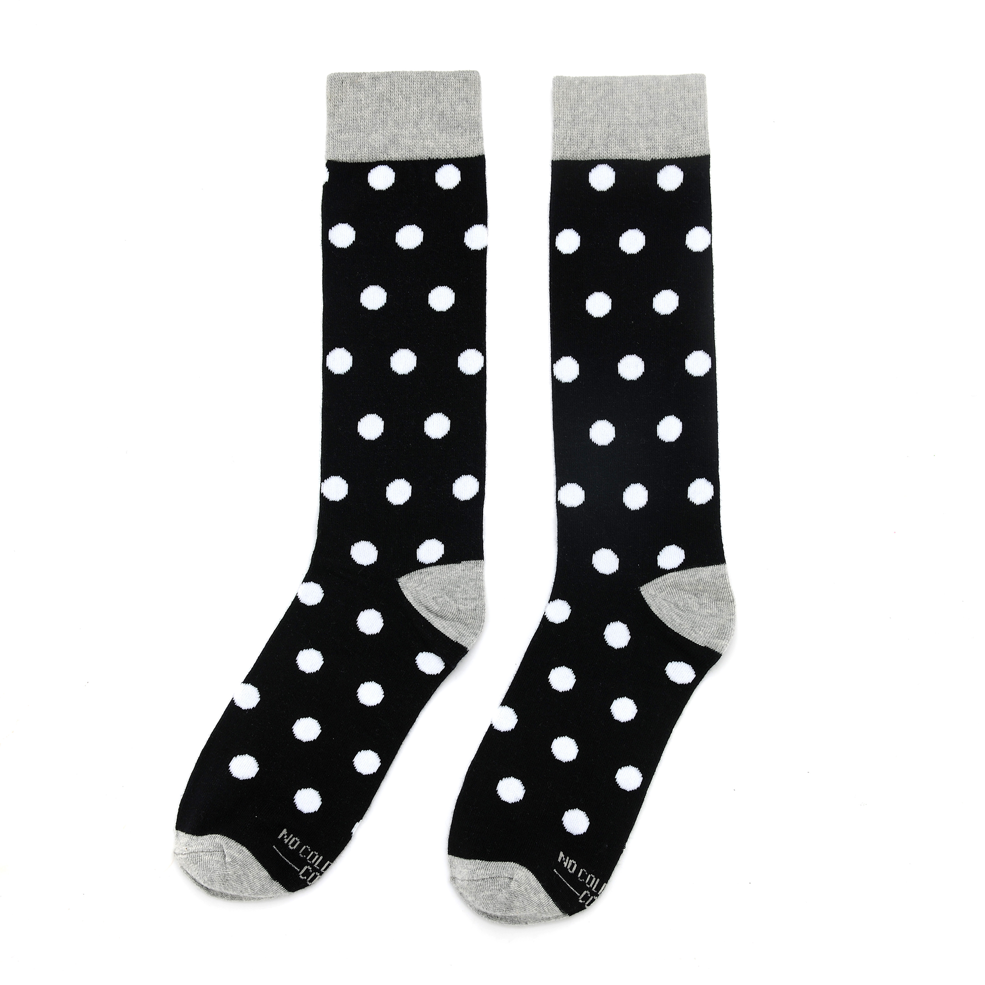 Black with White Polka Dot Socks