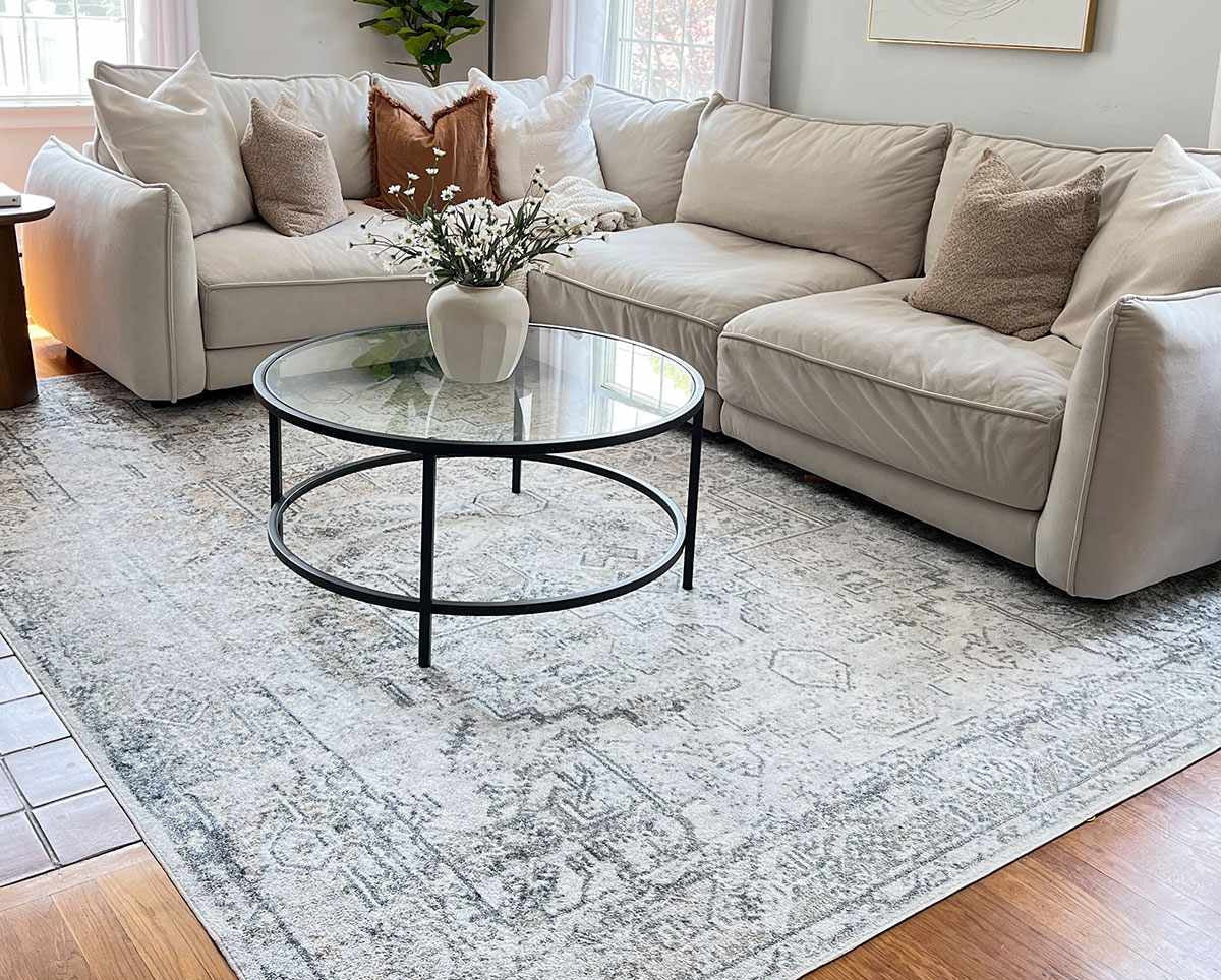 Hera Olive Boutique Washable Rug