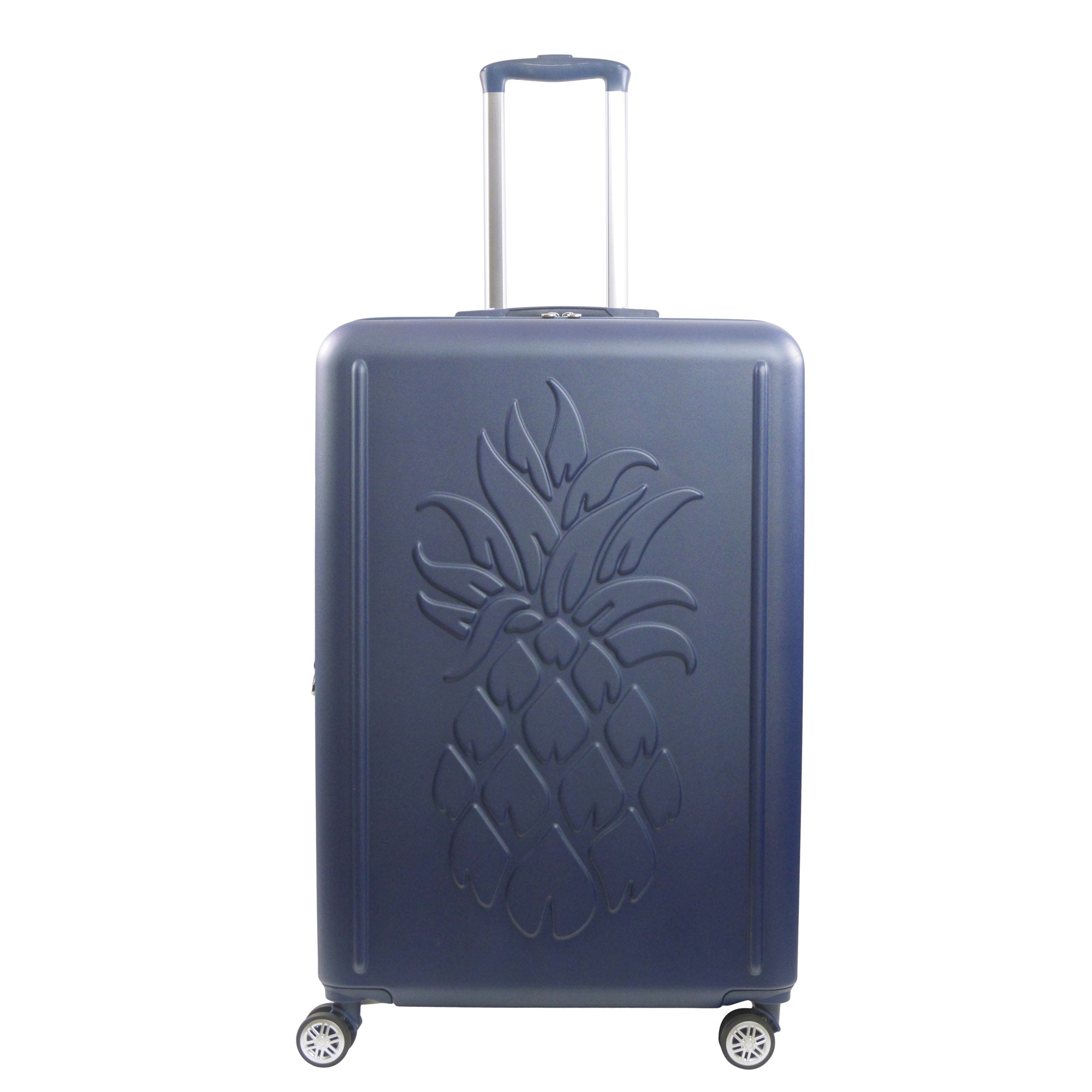 Tommy Bahama 30.5" Hard-Sided 3D Pineapple Luggage  with Drawstring Bag in Navy