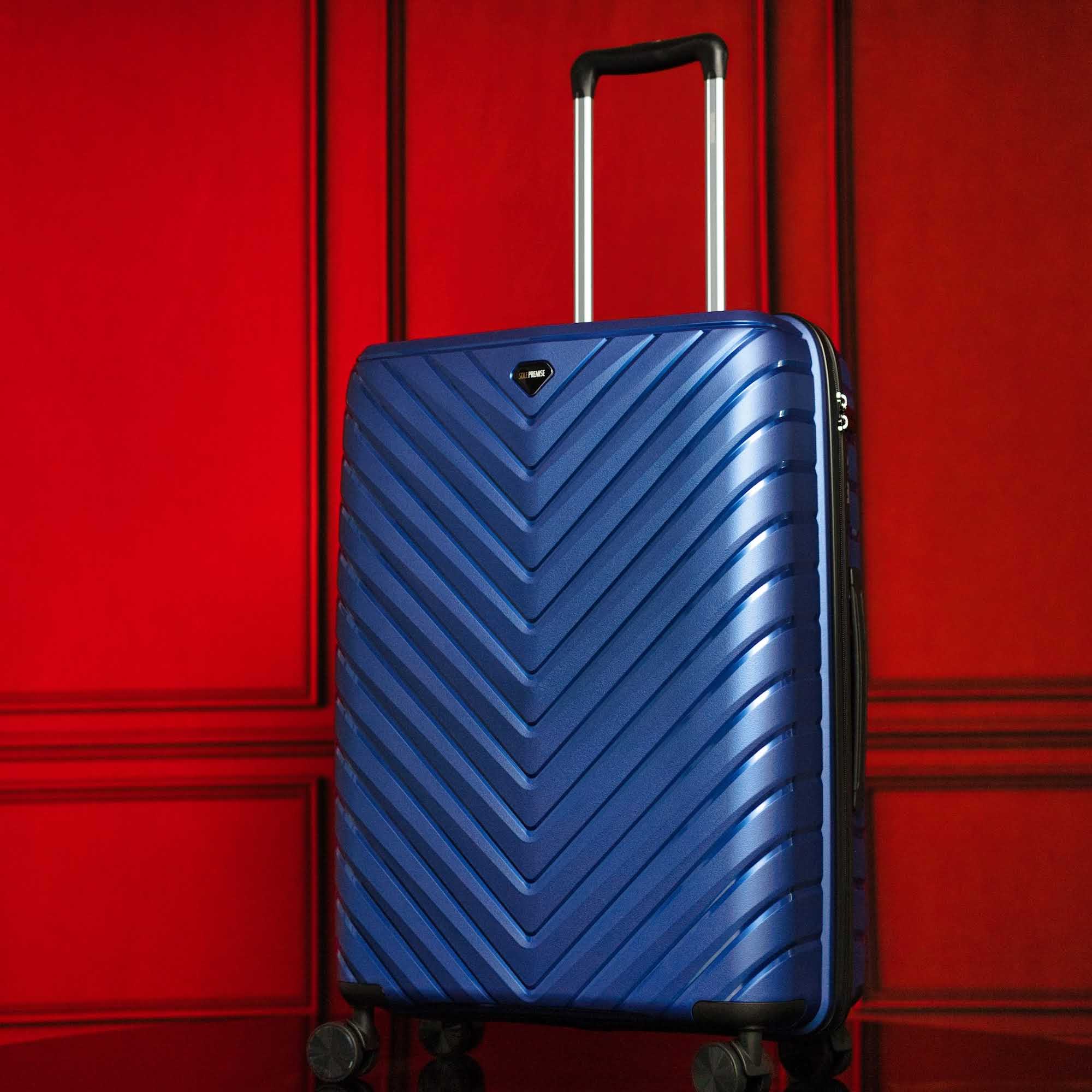 20-inch Blue Carry-on Hardcase Roller Luggage