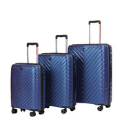 Blue Hardcase Roller Luggage Set (28', 24' And 20')