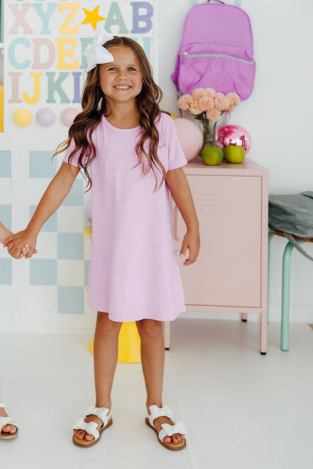 Bright Lilac T-shirt Dress