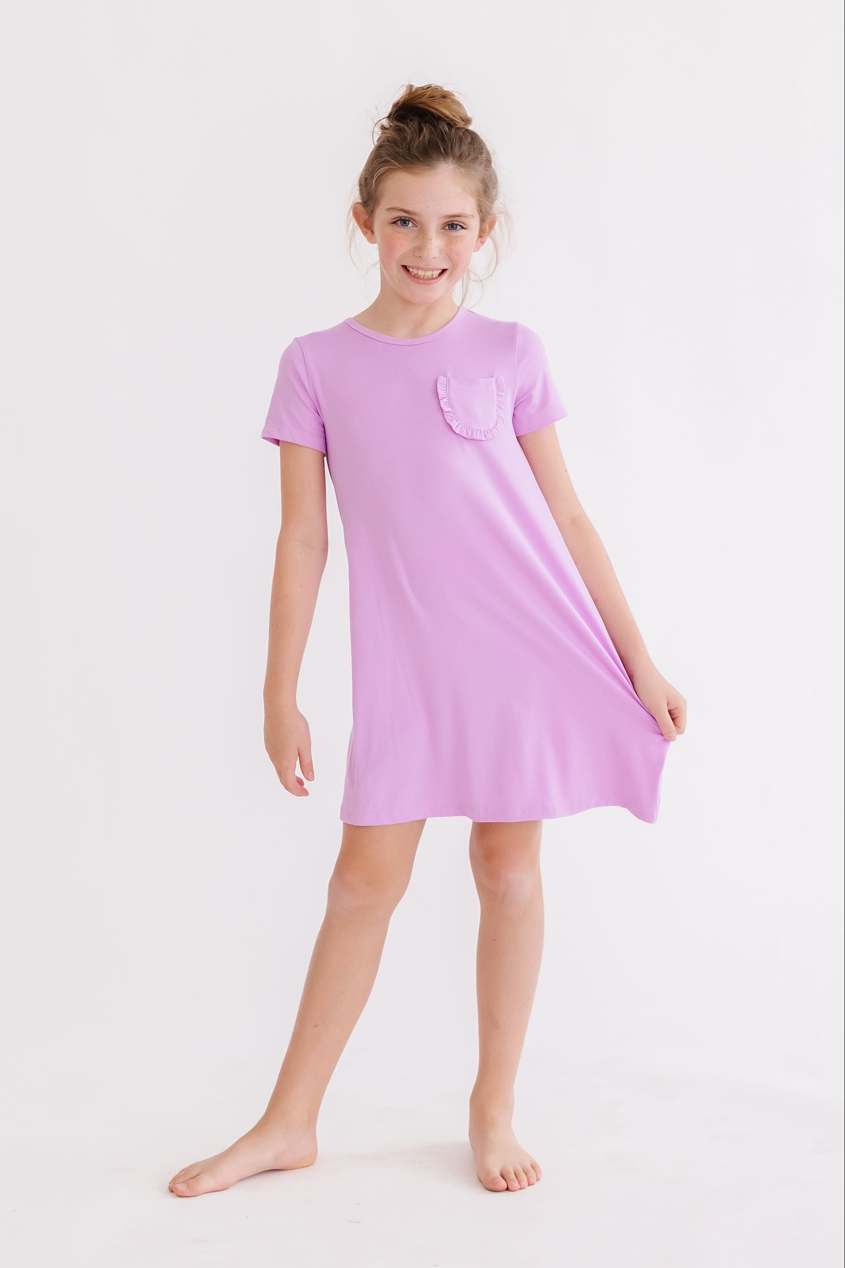 Bright Lilac T-shirt Dress