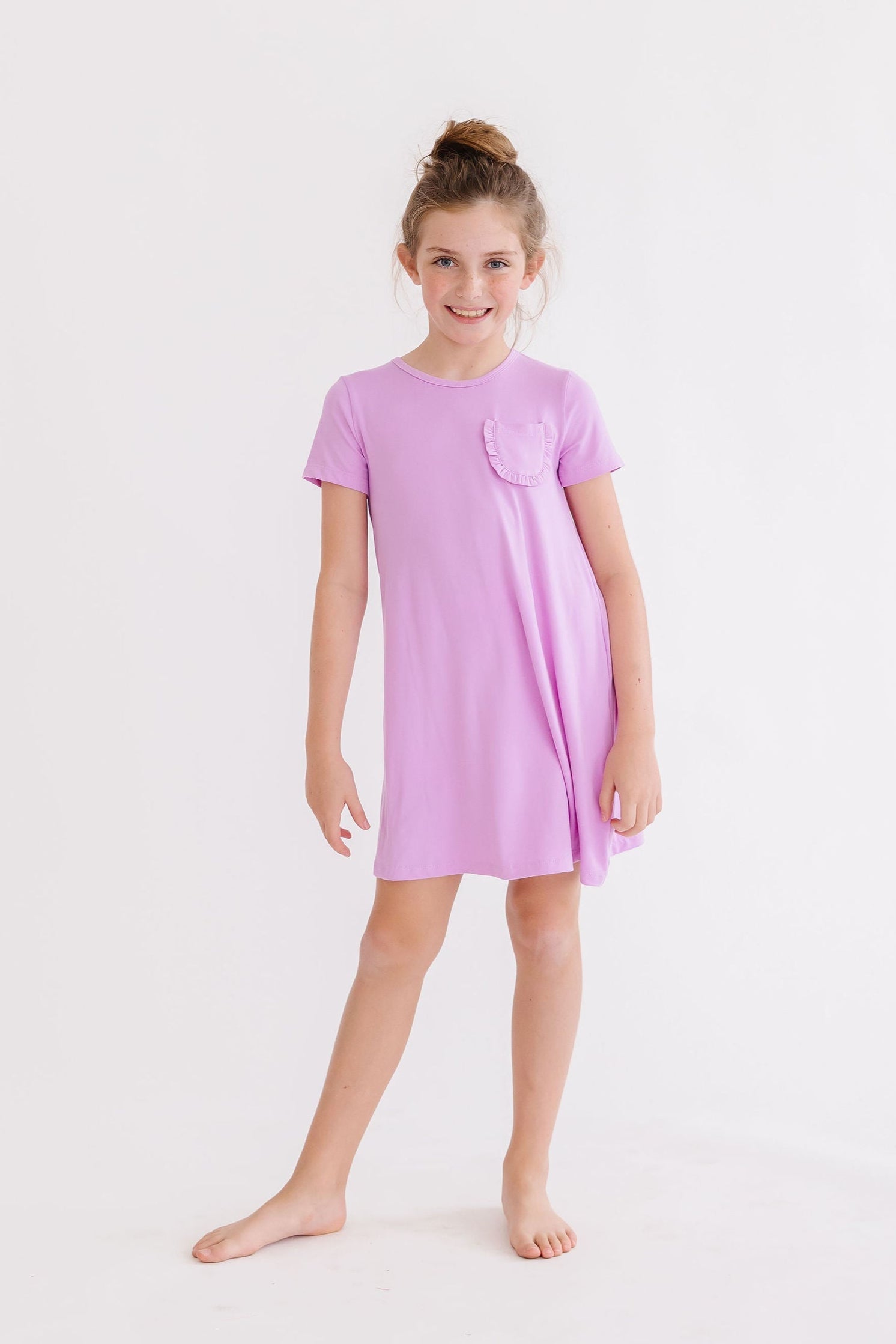 Bright Lilac T-shirt Dress