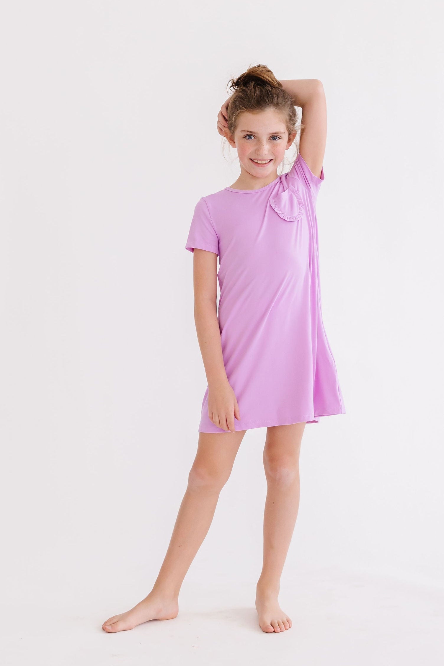 Bright Lilac T-shirt Dress