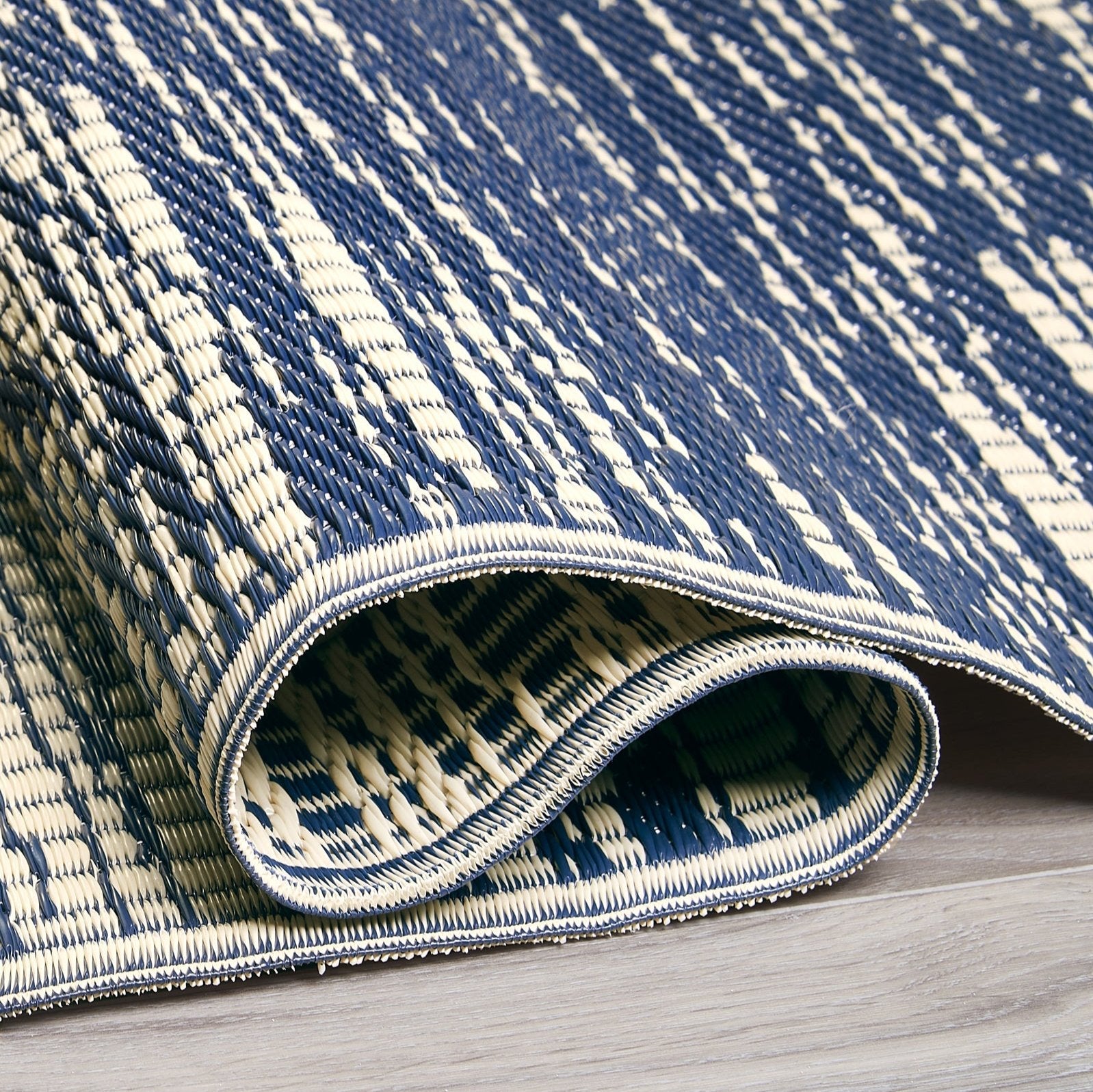 Brooklyn - Blue Outdoor Rug For Patio