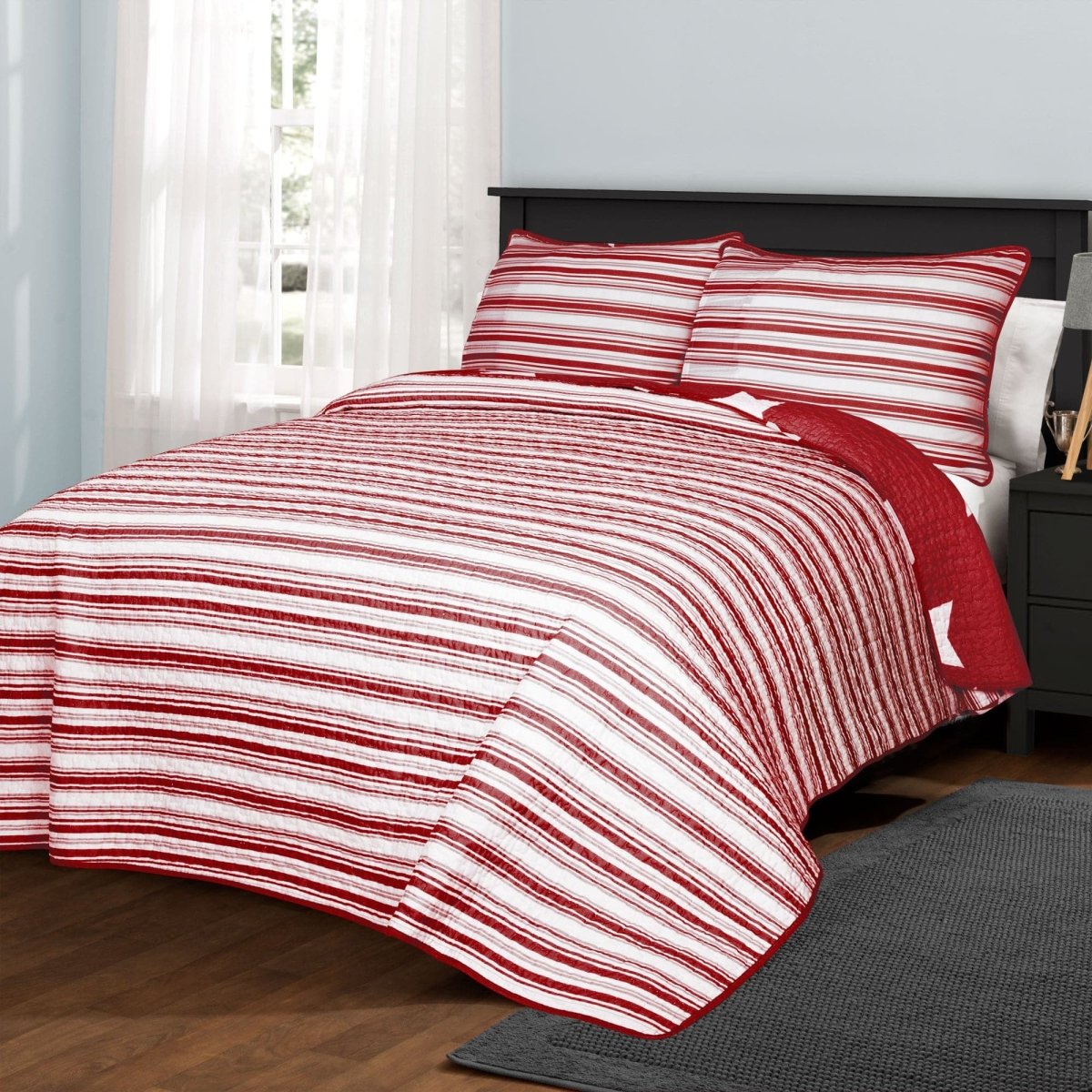 Star Reversible 2 Piece Quilt Set Twin Size