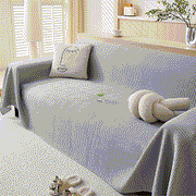 Cooling Comfy Throw Sofa Cover, Textured & Breathable, Multi-use Decorative Couch Covers For Summer