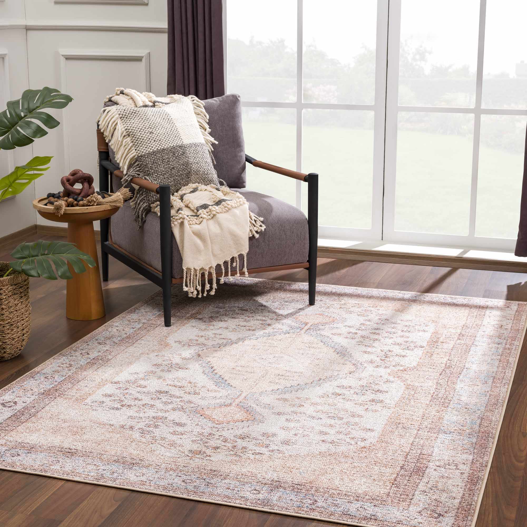 Analu Non-slip Washable Rug