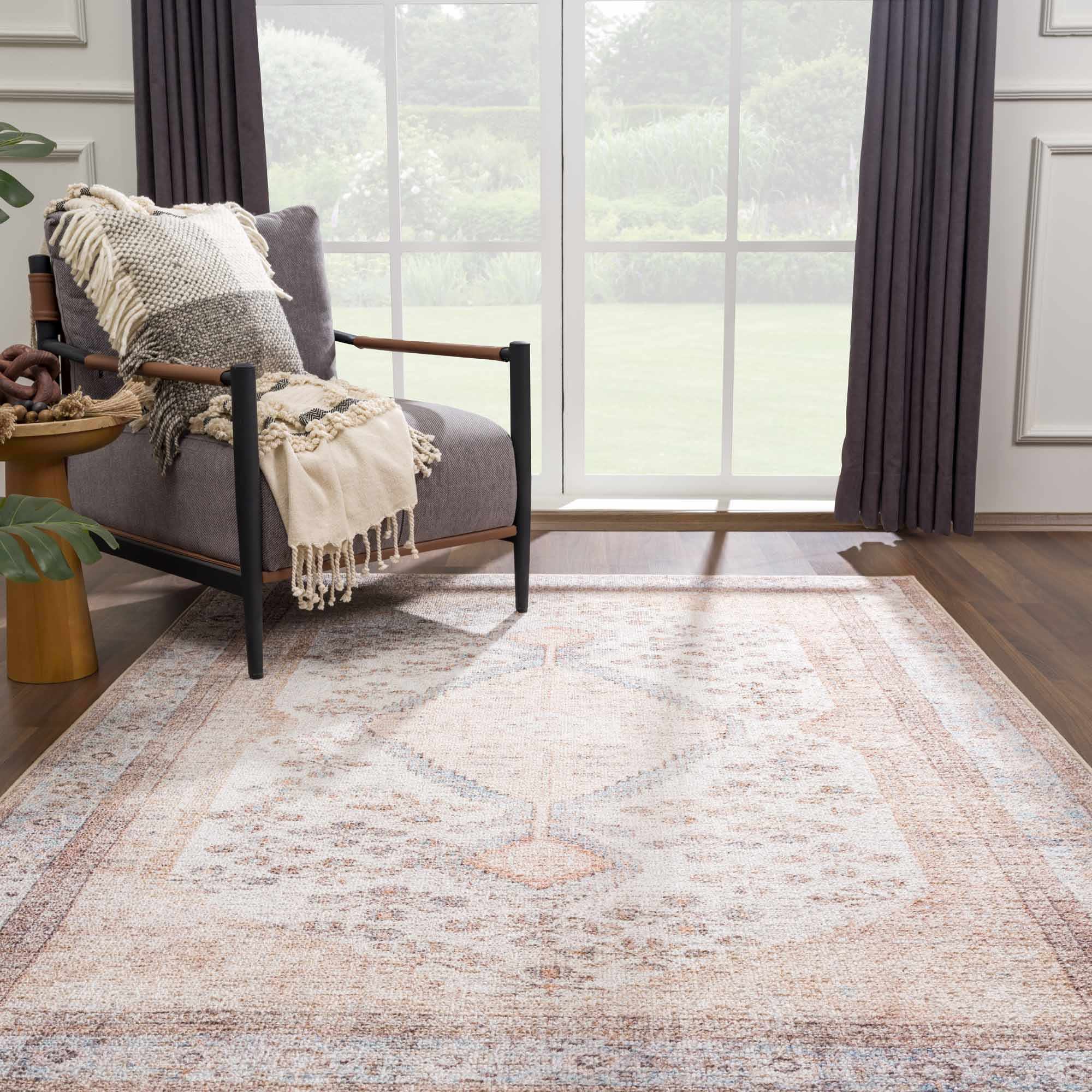 Analu Non-slip Washable Rug