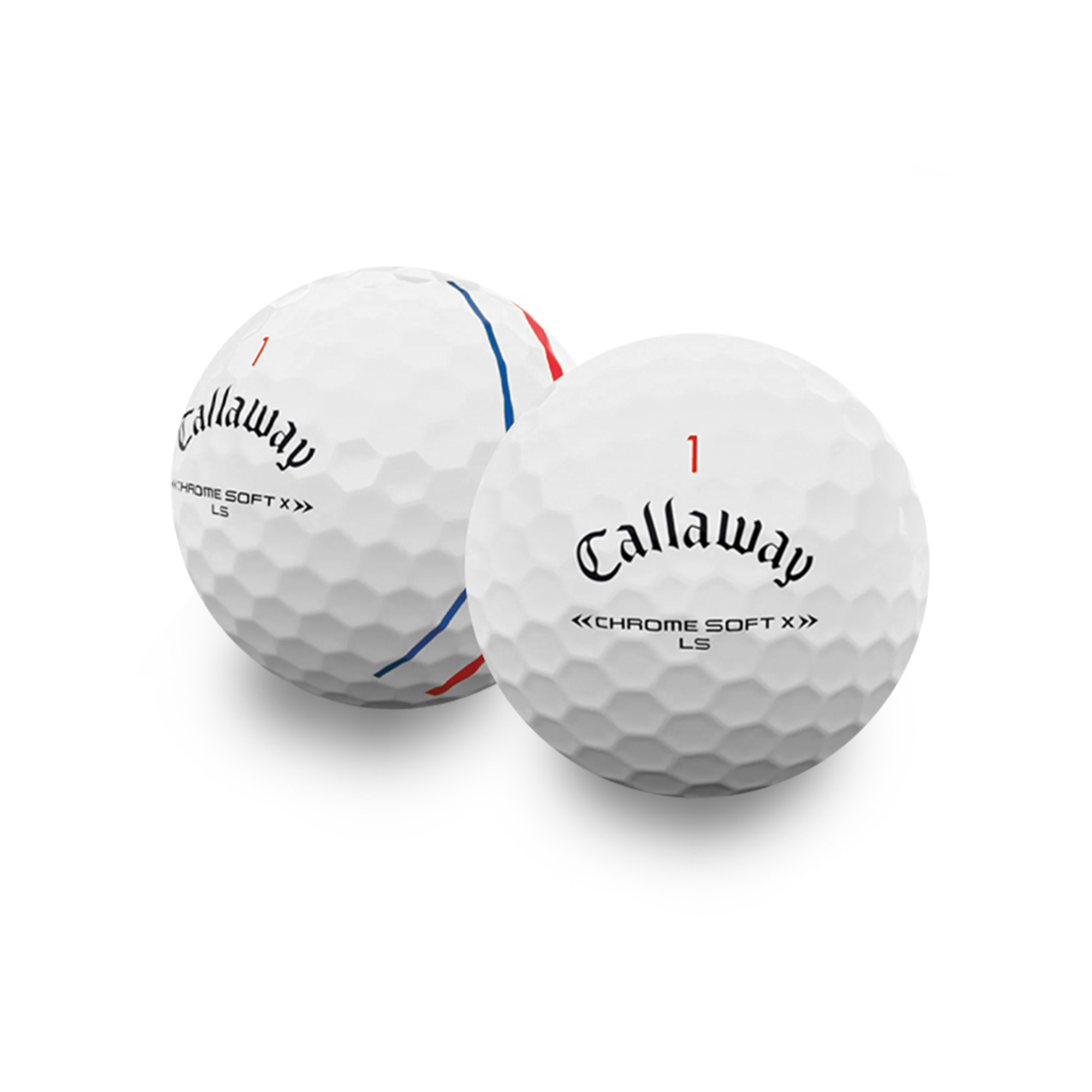 Used Callaway Chrome Soft X Ls Triple Track Golf Balls - 1 Dozen