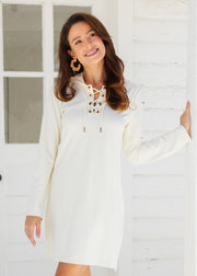 Cream Ribbed Hooded Cover Up