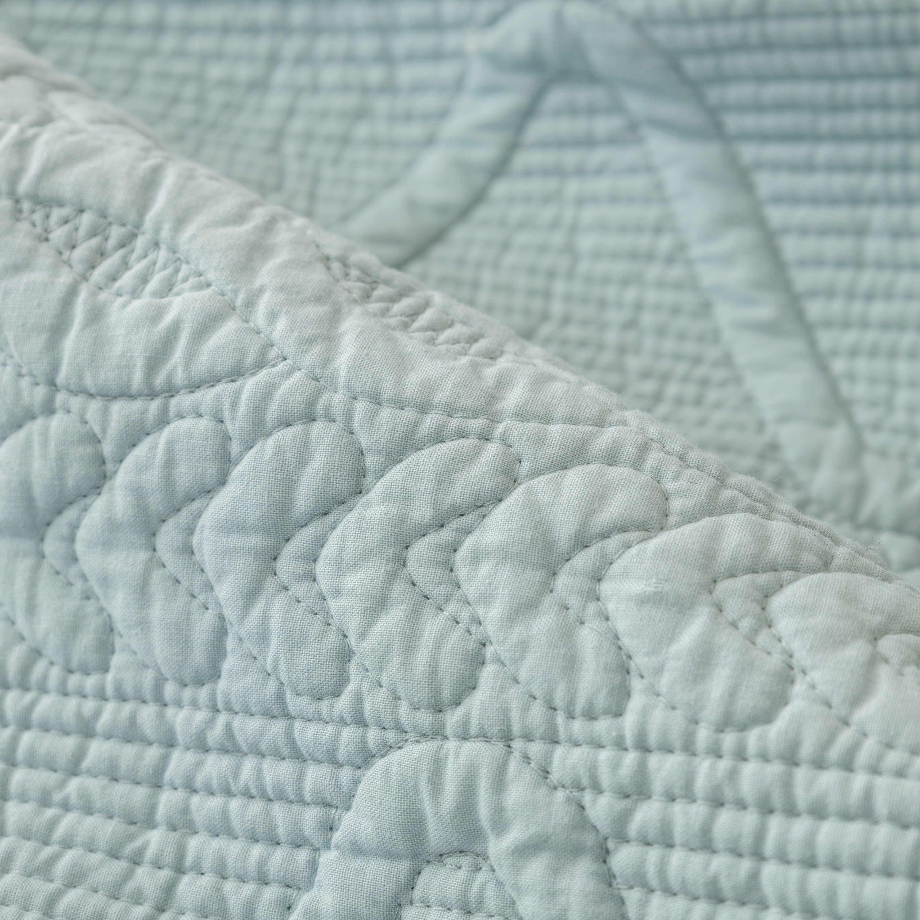 Geometric Textured Cotton Quilted Sofa Cover, Non-slip Washable Couch Protector