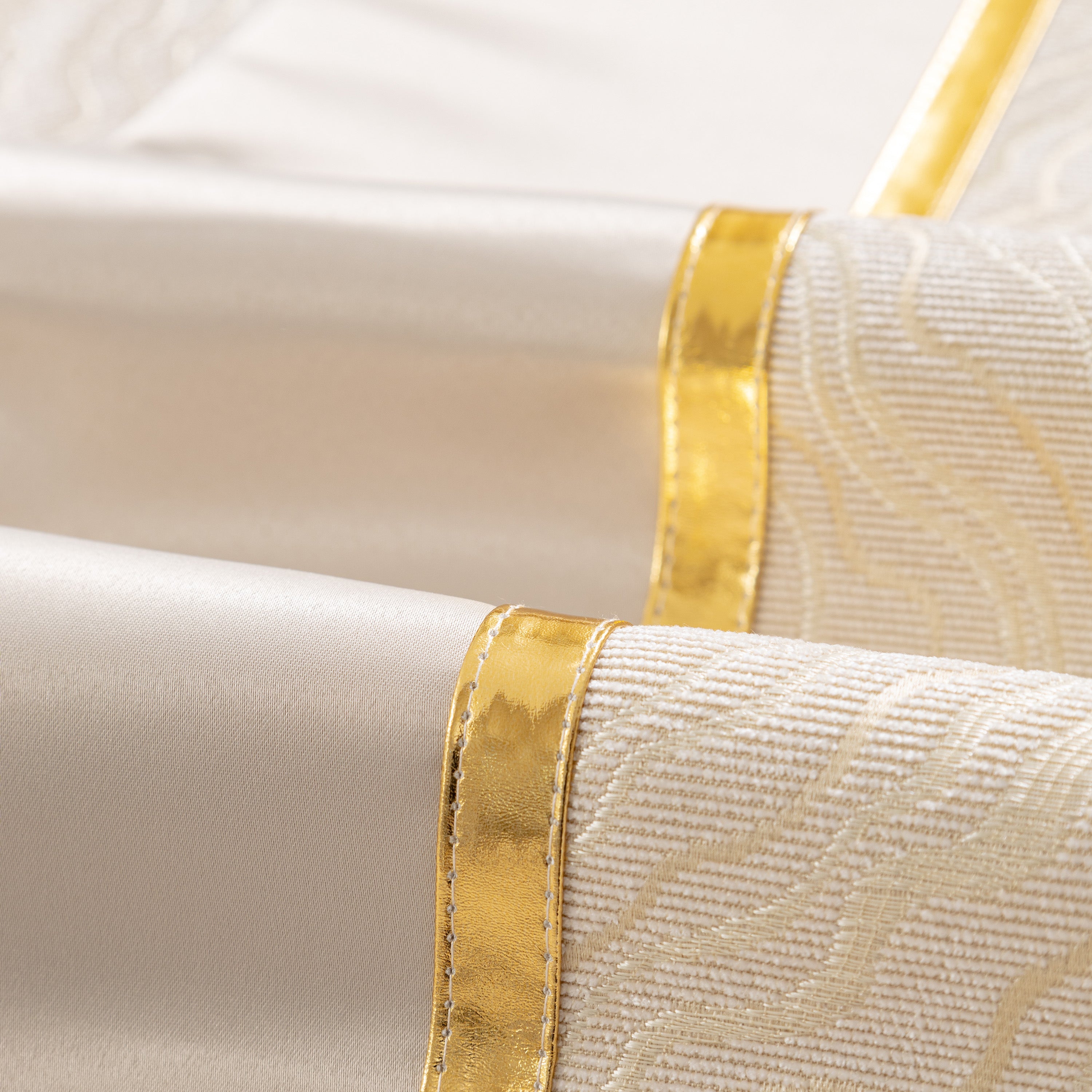 Modular Sofa Cover For Sectionals, Gold Striped Non-slip Couch Protector