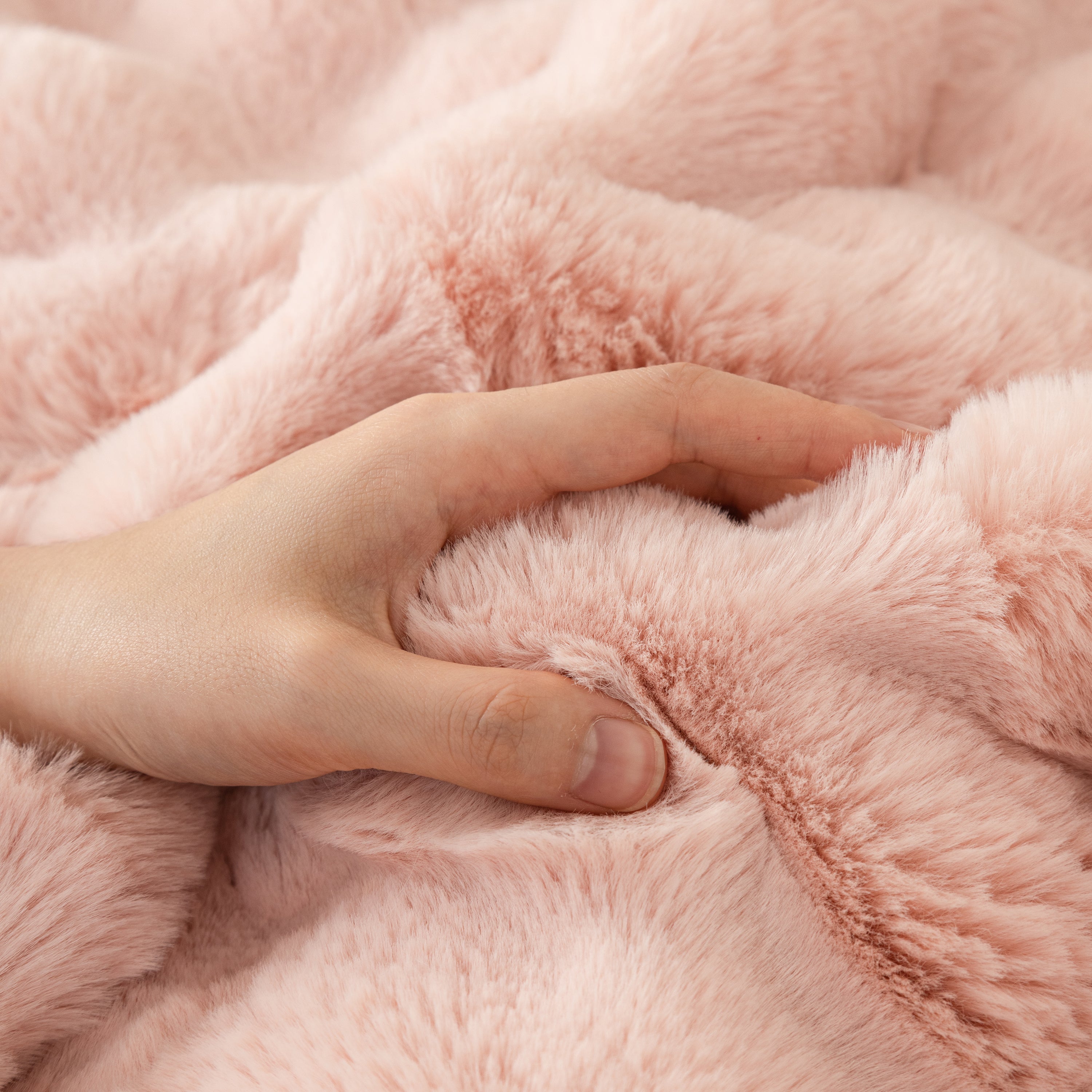 Super Soft Fluffy Faux Rabbit Fur Sofa Throw Blanket, Couch Cover Blanket For Couches Living Room Furniture Throw