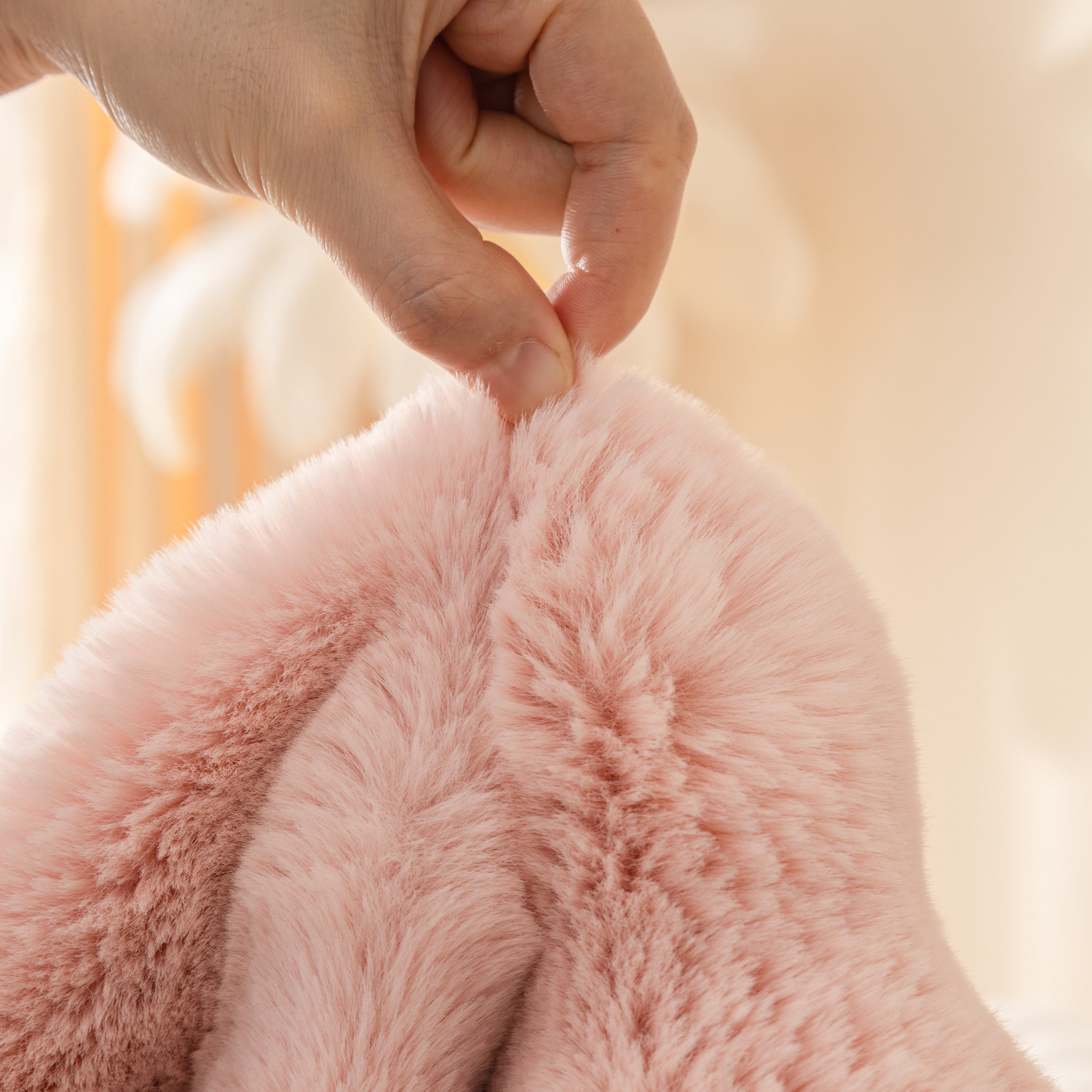 Super Soft Fluffy Faux Rabbit Fur Sofa Throw Blanket, Couch Cover Blanket For Couches Living Room Furniture Throw