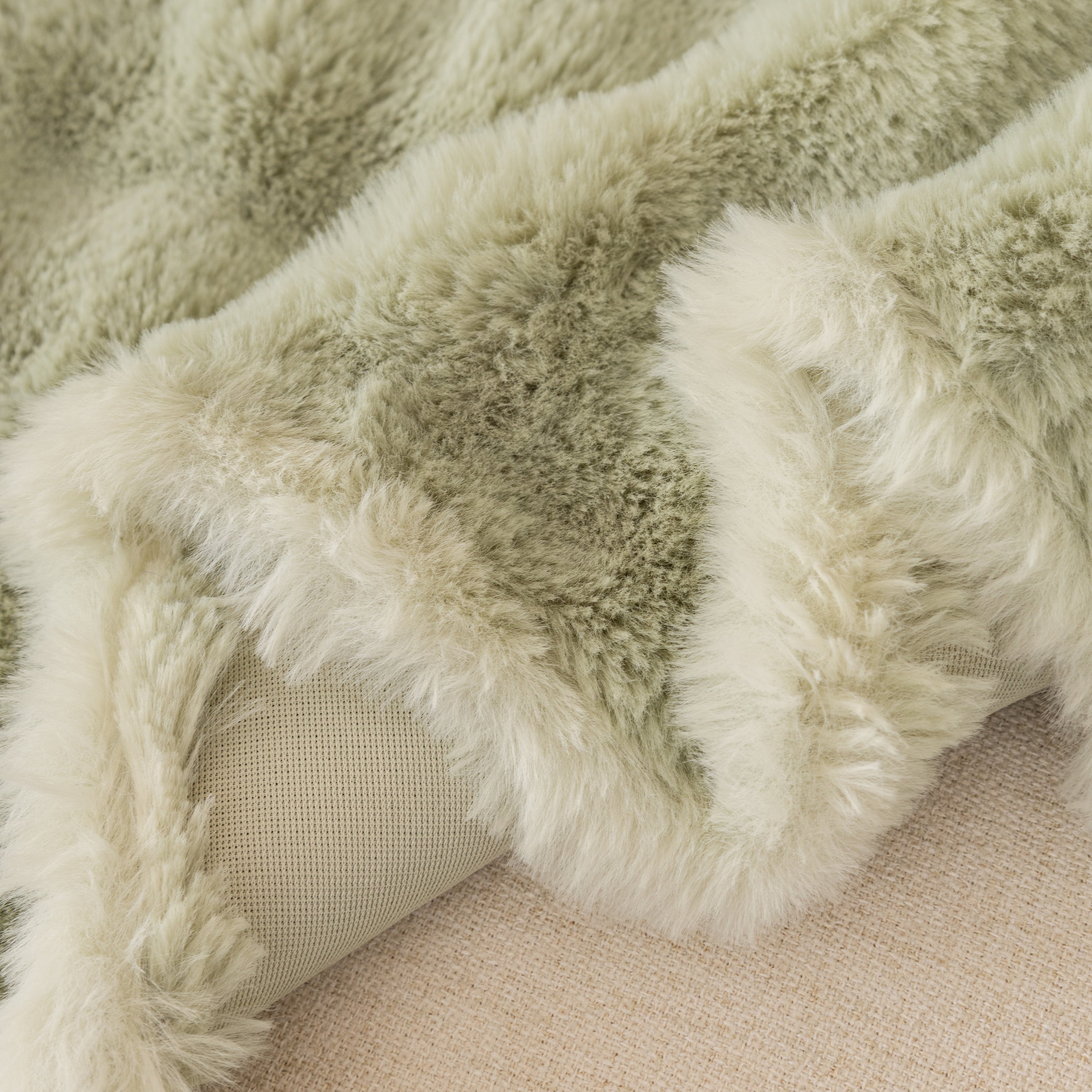 Super Soft Fluffy Faux Rabbit Fur Sofa Throw Blanket, Couch Cover Blanket For Couches Living Room Furniture Throw