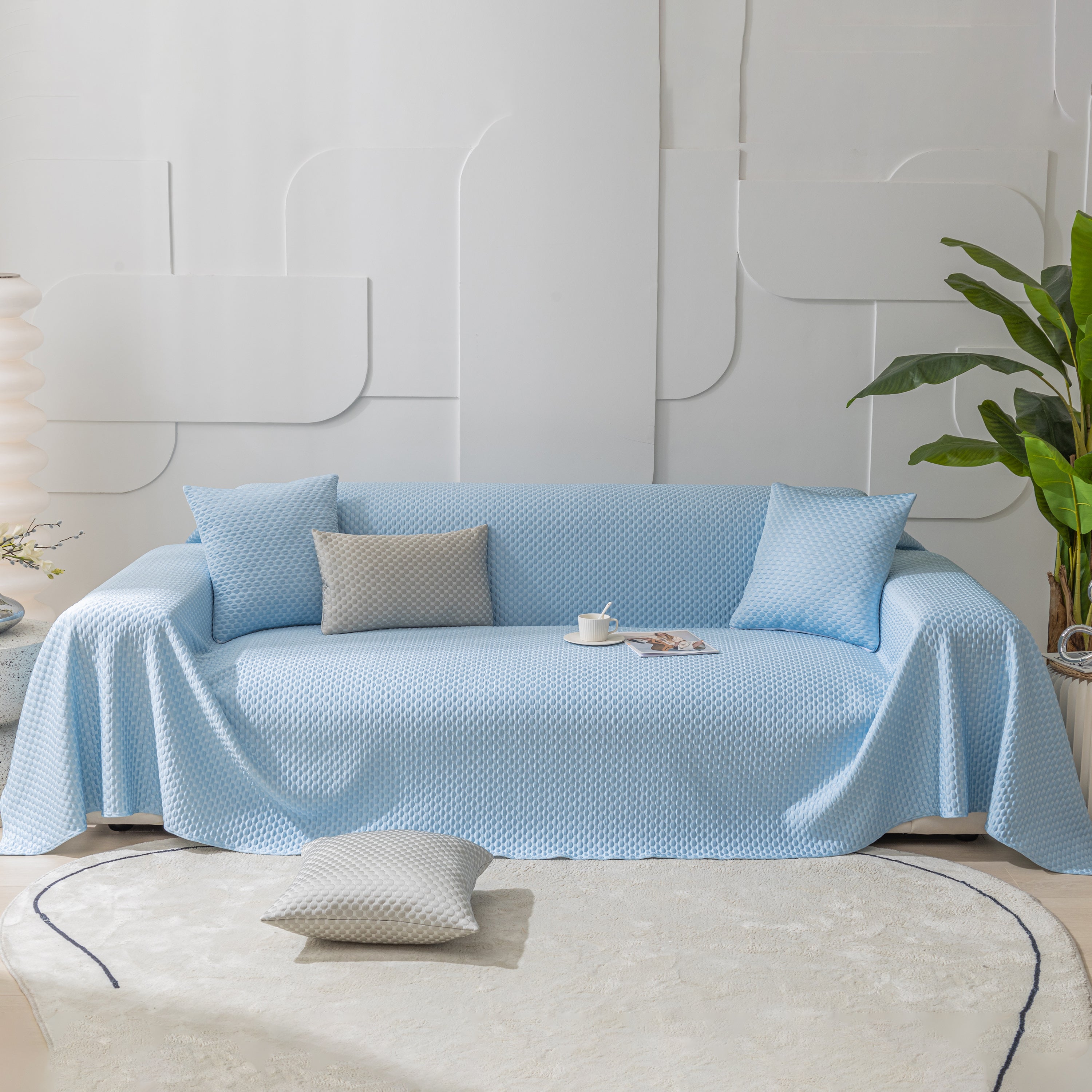 Fashion Granular Textured Sofa Couch Covers, L Shape Sectional Couch Covers, Sofa Covers For Living Room