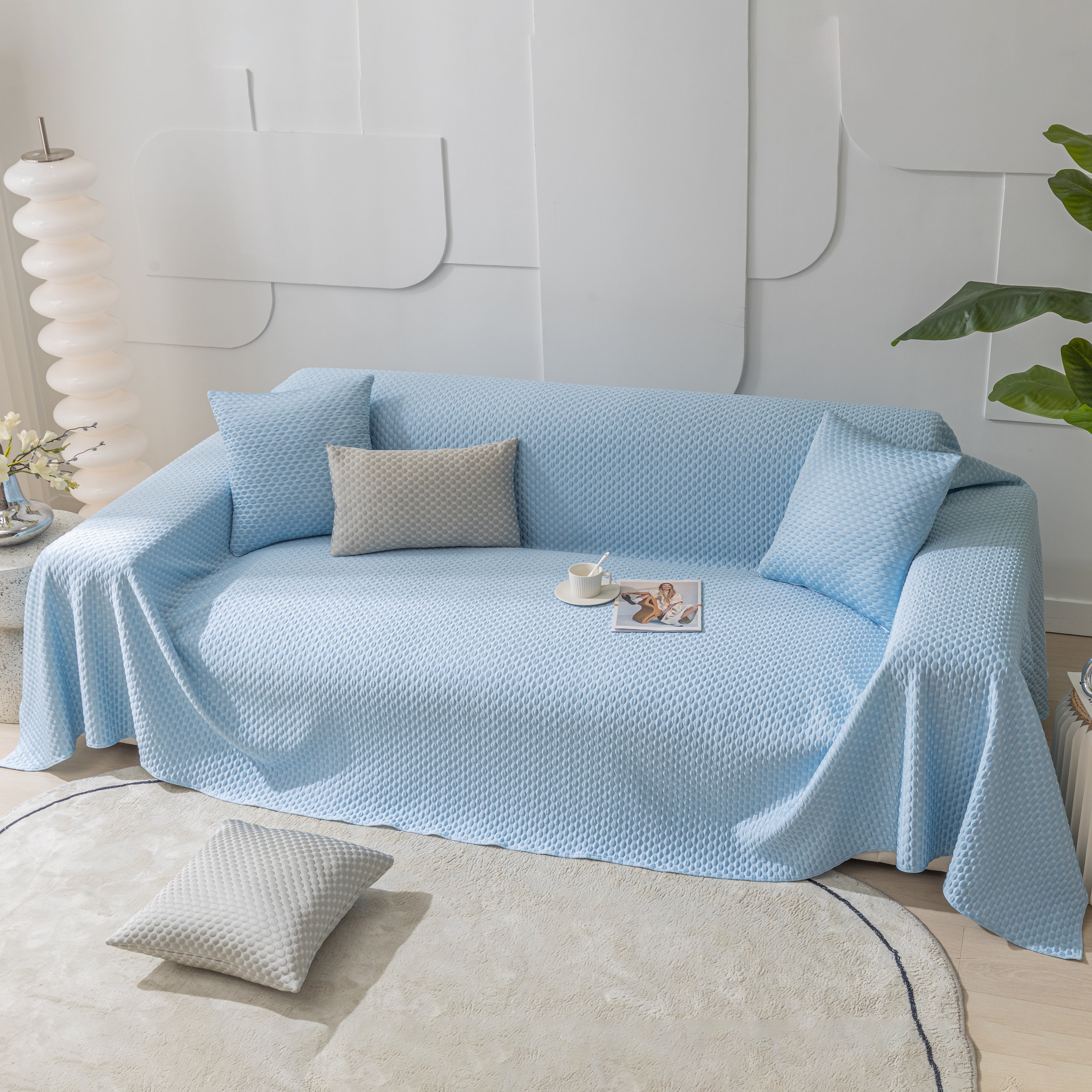 Fashion Granular Textured Sofa Couch Covers, L Shape Sectional Couch Covers, Sofa Covers For Living Room