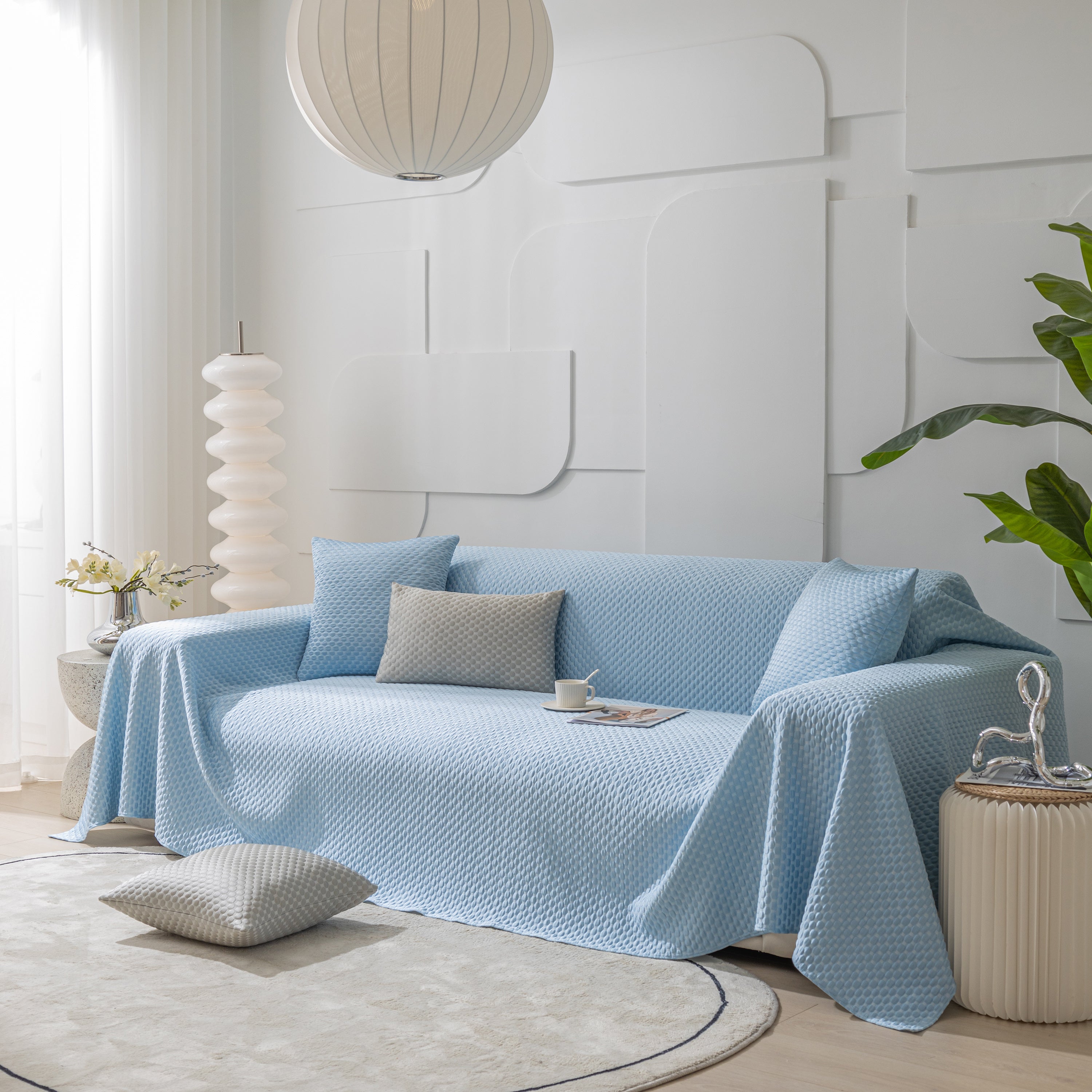 Fashion Granular Textured Sofa Couch Covers, L Shape Sectional Couch Covers, Sofa Covers For Living Room