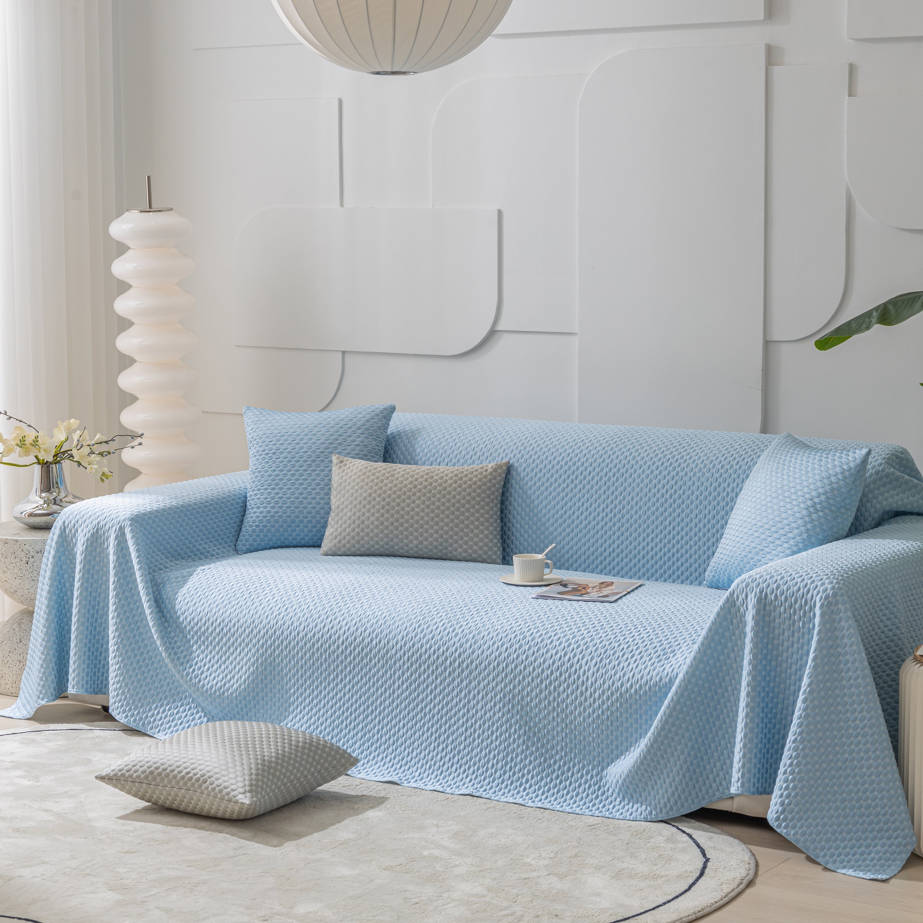 Fashion Granular Textured Sofa Couch Covers, L Shape Sectional Couch Covers, Sofa Covers For Living Room