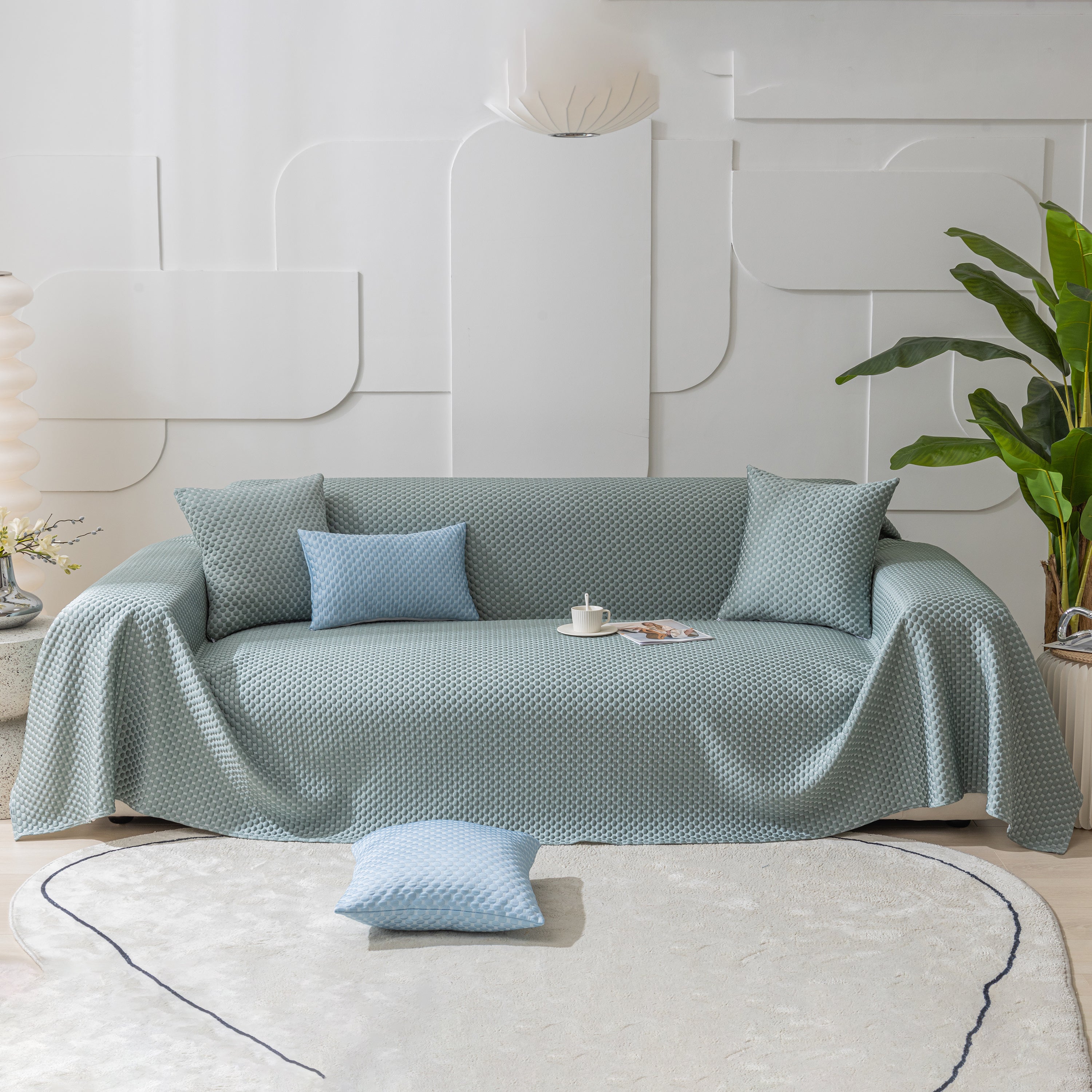 Fashion Granular Textured Sofa Couch Covers, L Shape Sectional Couch Covers, Sofa Covers For Living Room