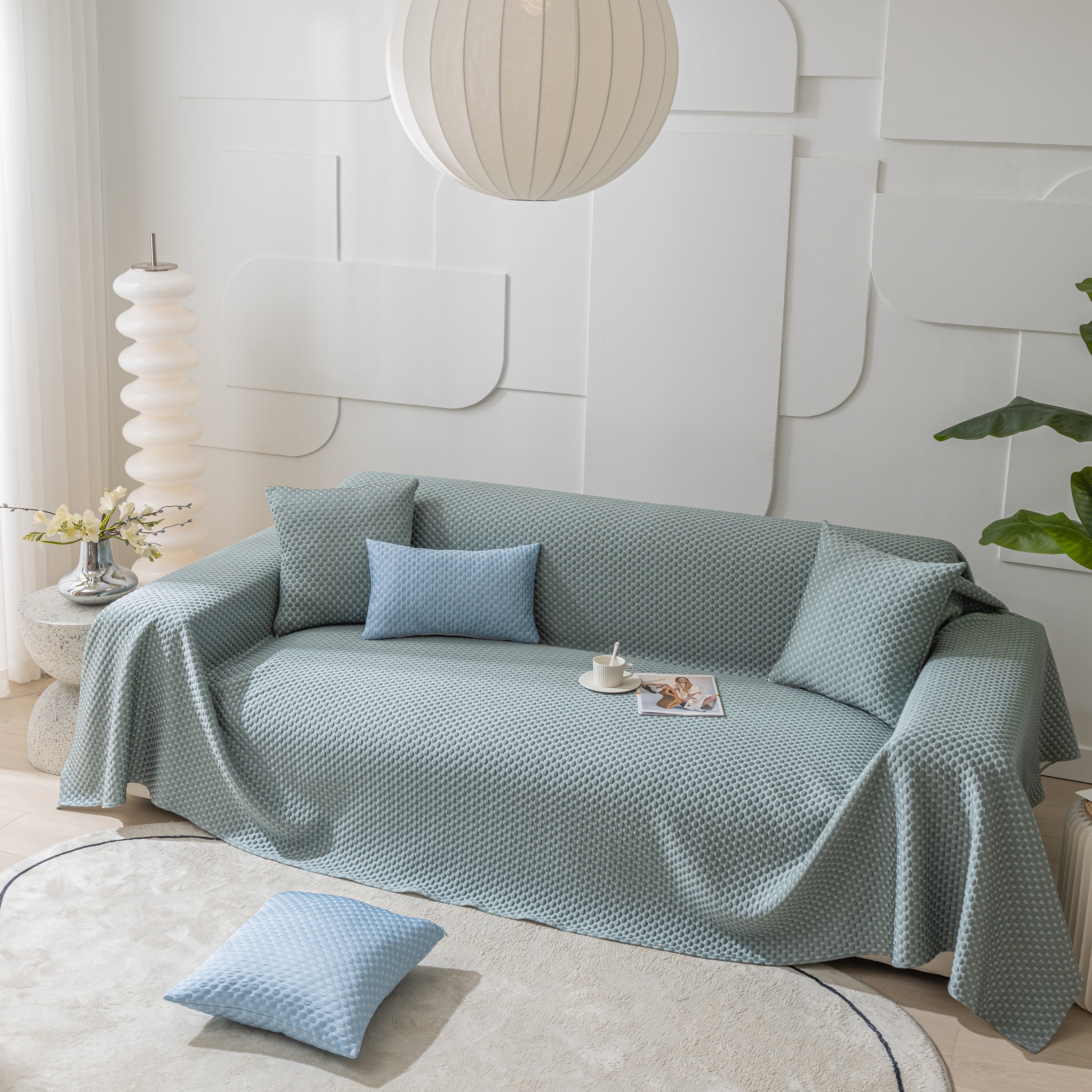 Fashion Granular Textured Sofa Couch Covers, L Shape Sectional Couch Covers, Sofa Covers For Living Room