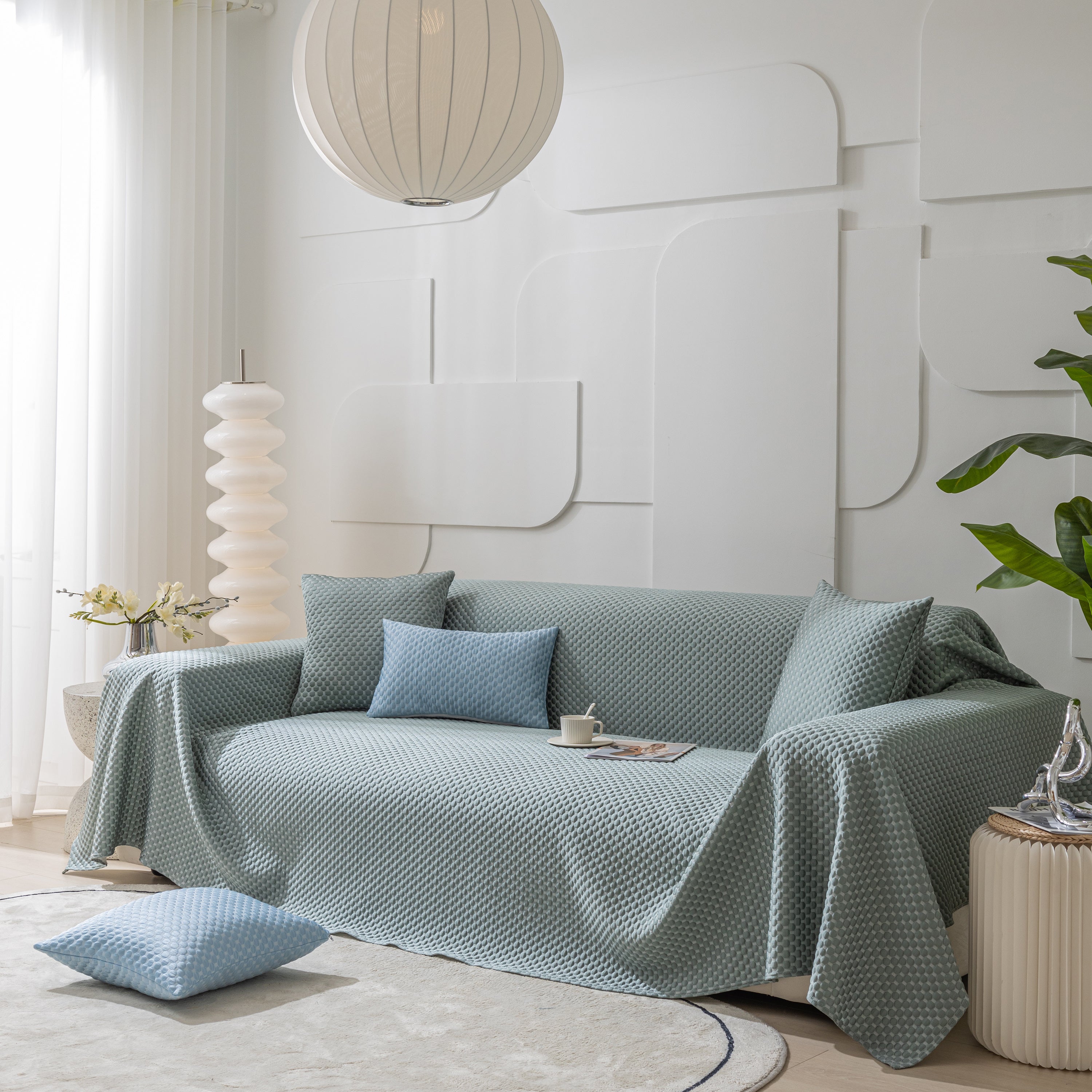 Fashion Granular Textured Sofa Couch Covers, L Shape Sectional Couch Covers, Sofa Covers For Living Room