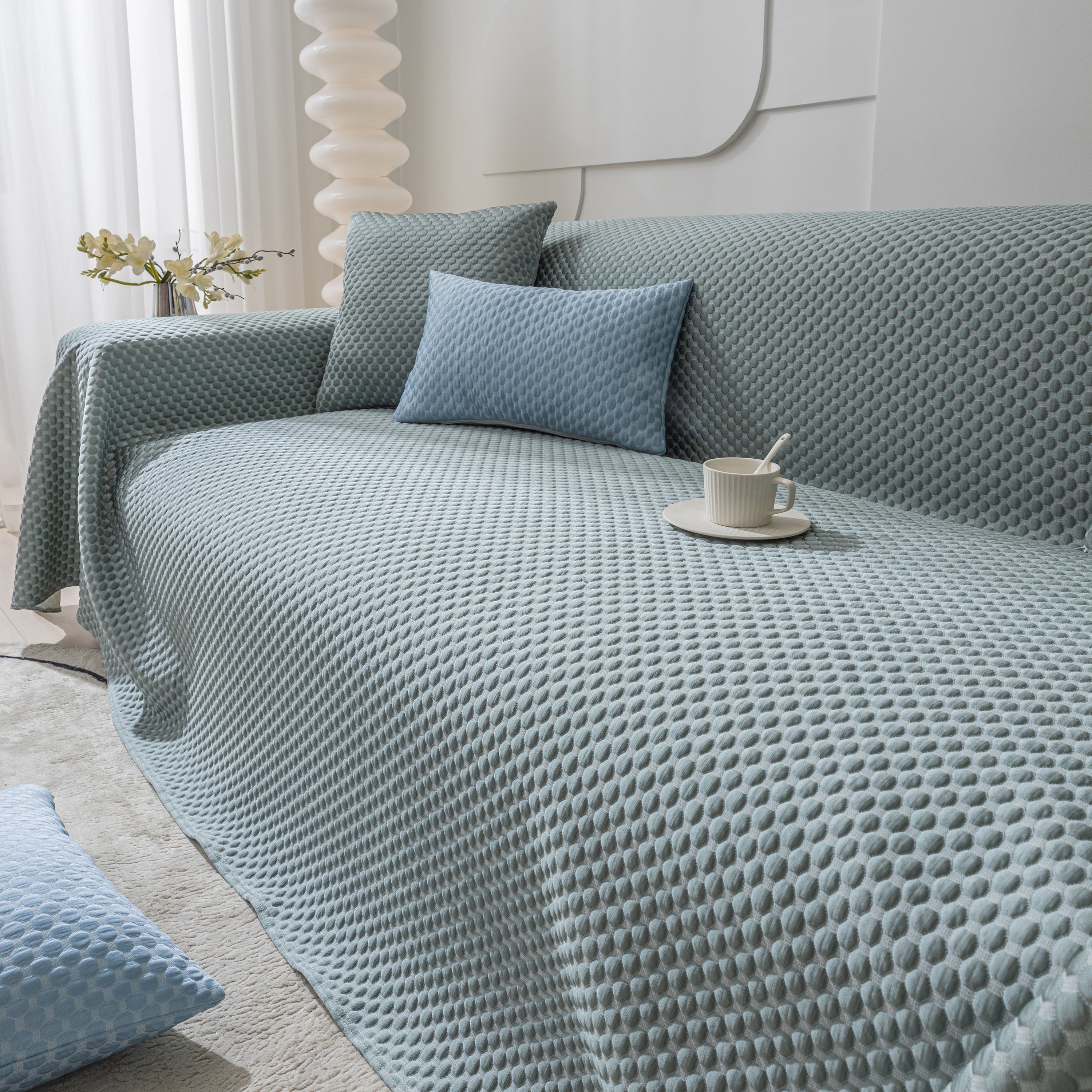 Fashion Granular Textured Sofa Couch Covers, L Shape Sectional Couch Covers, Sofa Covers For Living Room