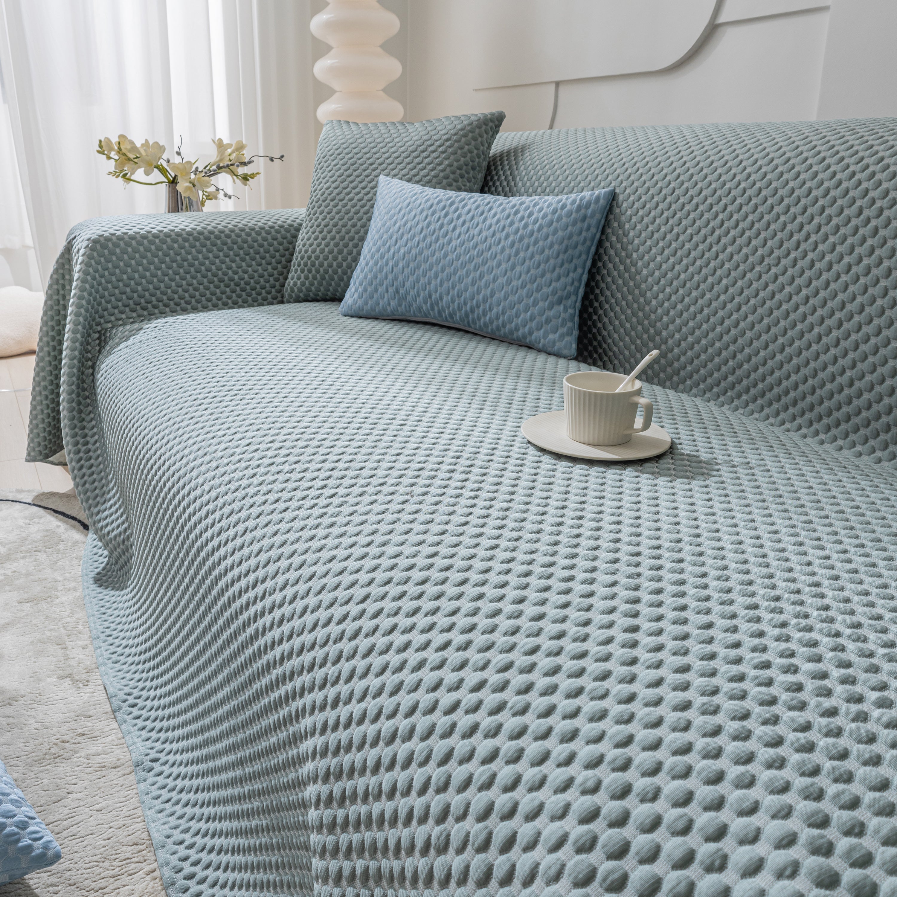 Fashion Granular Textured Sofa Couch Covers, L Shape Sectional Couch Covers, Sofa Covers For Living Room